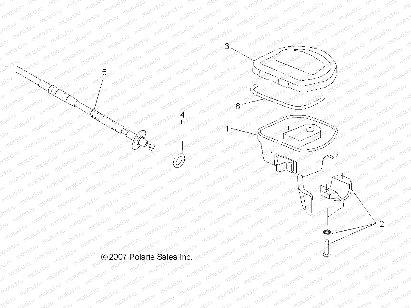 STEERING | STEERING, CONTROLS and THROTTLE ASM. and CABLE - A08MH50SS/SQ (49ATVCONTROLS086X6)