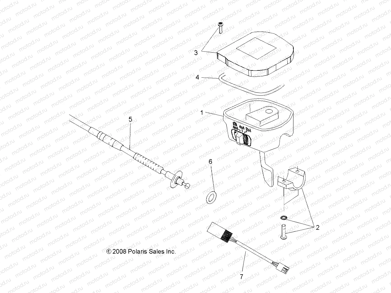 STEERING | STEERING, CONTROLS, THROTTLE ASM. and CABLE - A09ZN85/8X ALL OPTIONS (49ATVCONTROLS09SPXP550)