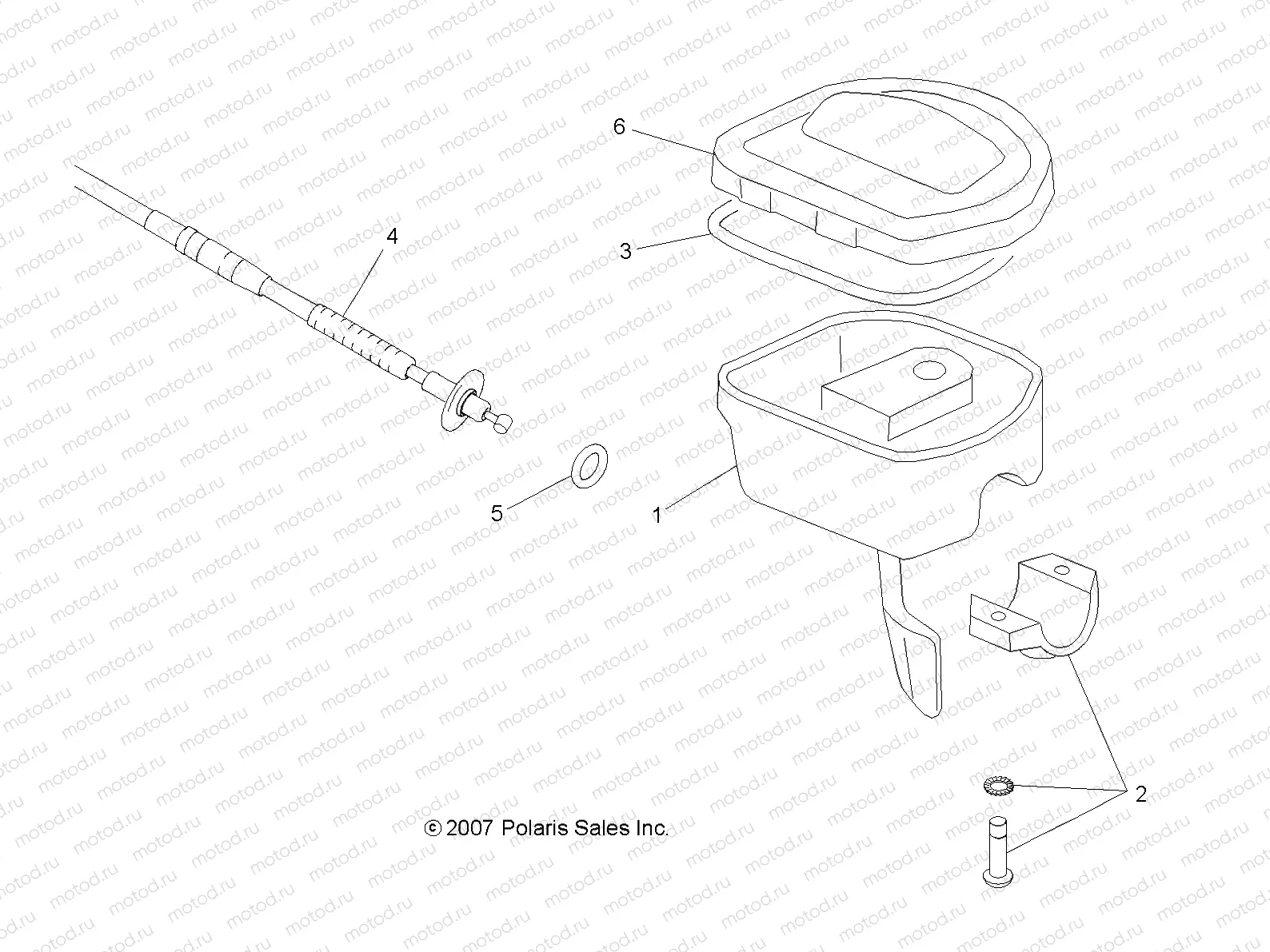 STEERING | STEERING, CONTROLS, THROTTLE ASM. and CABLE - A13MB46FZ (49ATVCONTROLS08SCRAM2X4)