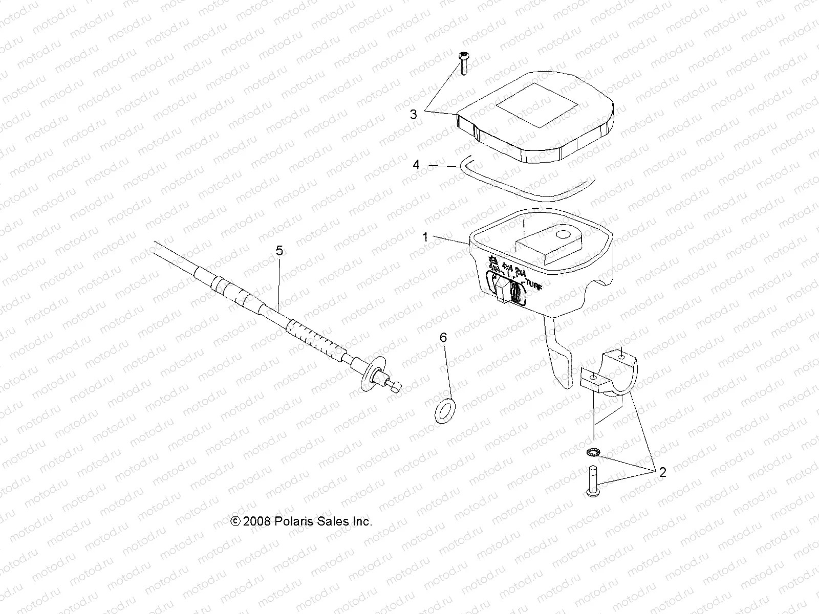 STEERING | STEERING, CONTROLS, THROTTLE ASM. and CABLE - A13TN55AA/AZ (49ATVCONTROLS10SPX2550)