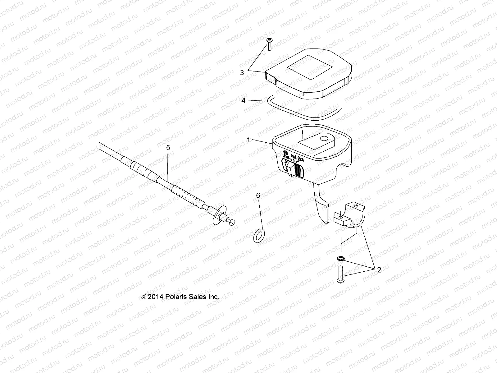 STEERING | STEERING, CONTROLS, THROTTLE ASM. and CABLE - A15SXE95AC/AK/AW/L95AM (49ATVCONTROLS15850SP)