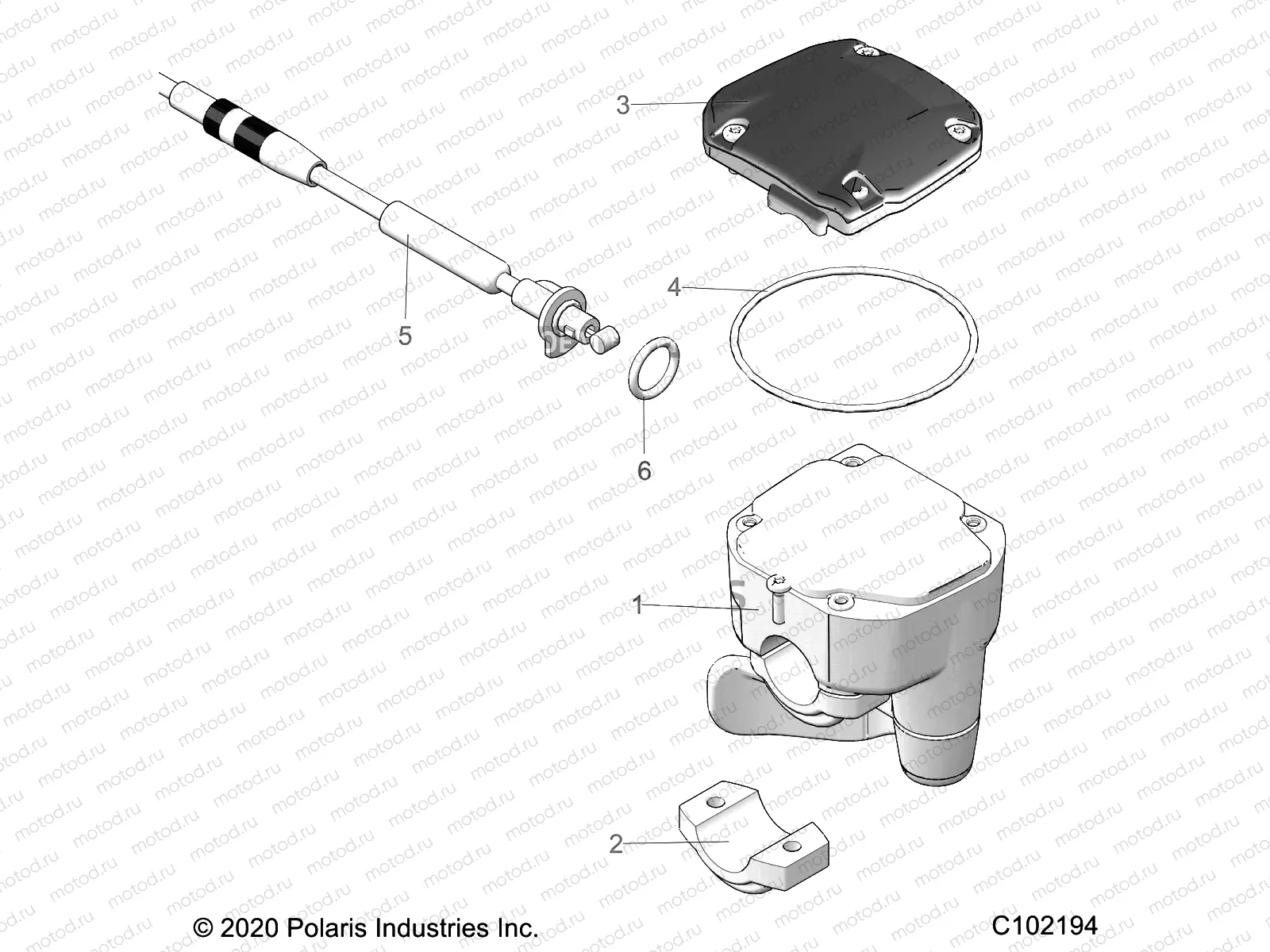 STEERING | STEERING, CONTROLS, THROTTLE ASM. and CABLE - A21SXZ85AN (C102194)