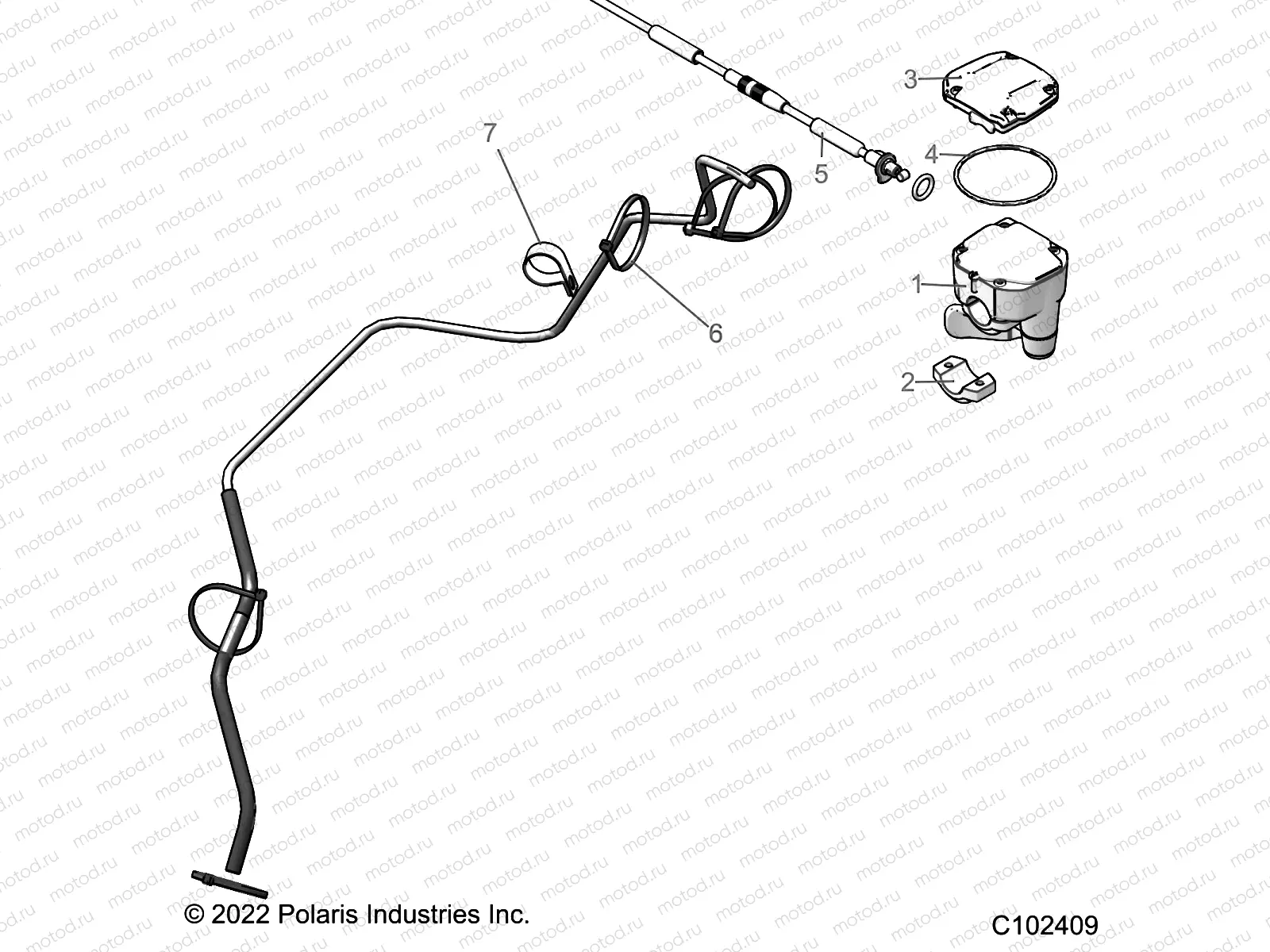 STEERING | STEERING, CONTROLS, THROTTLE ASM. and CABLE - A23SEA50B1/B3 (C102409)