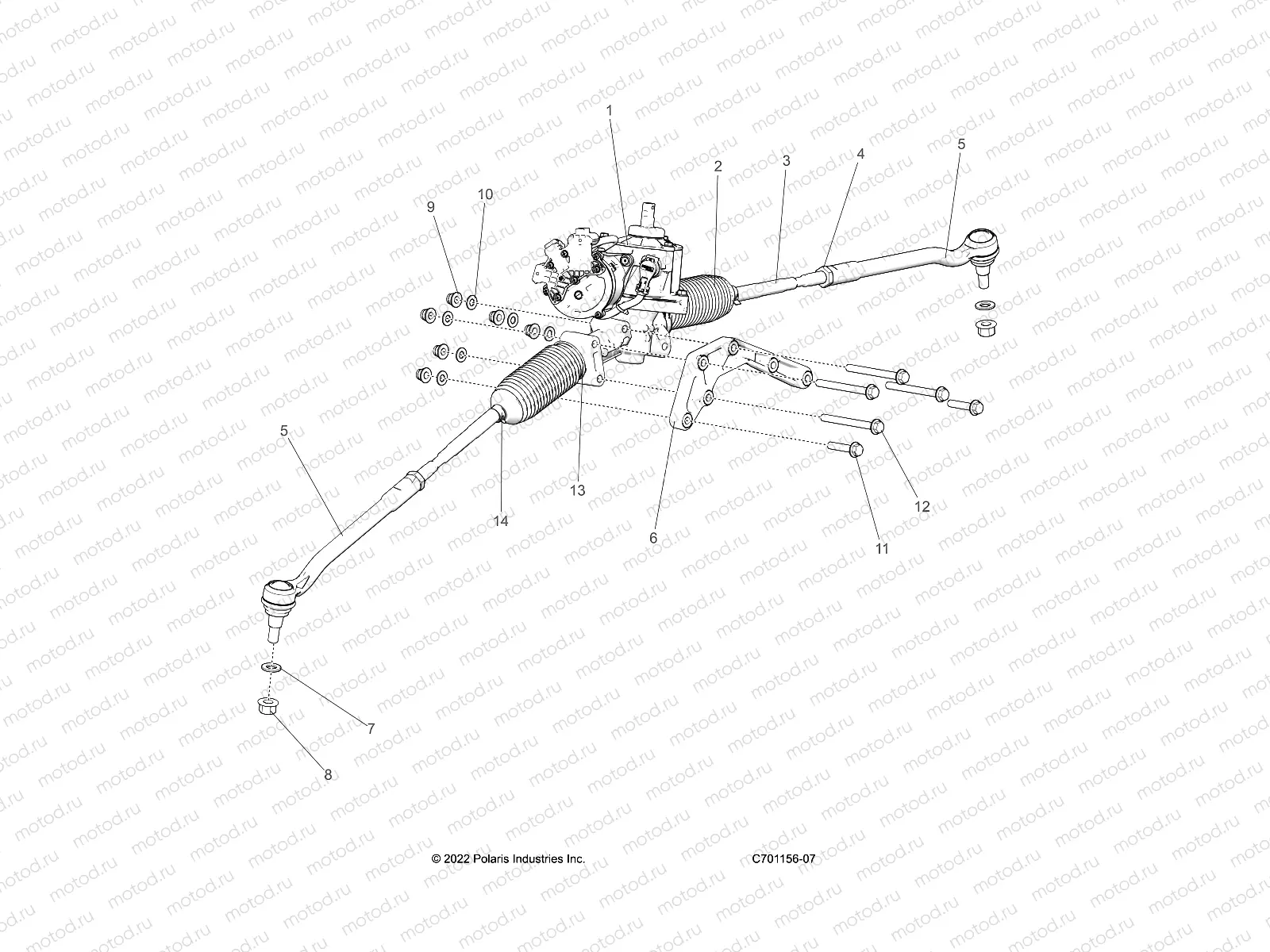 STEERING | STEERING, GEAR BOX W/EPS AND RELATED - Z22RML2KAL/AP/BK/BL/BP/BT (C701156-04)