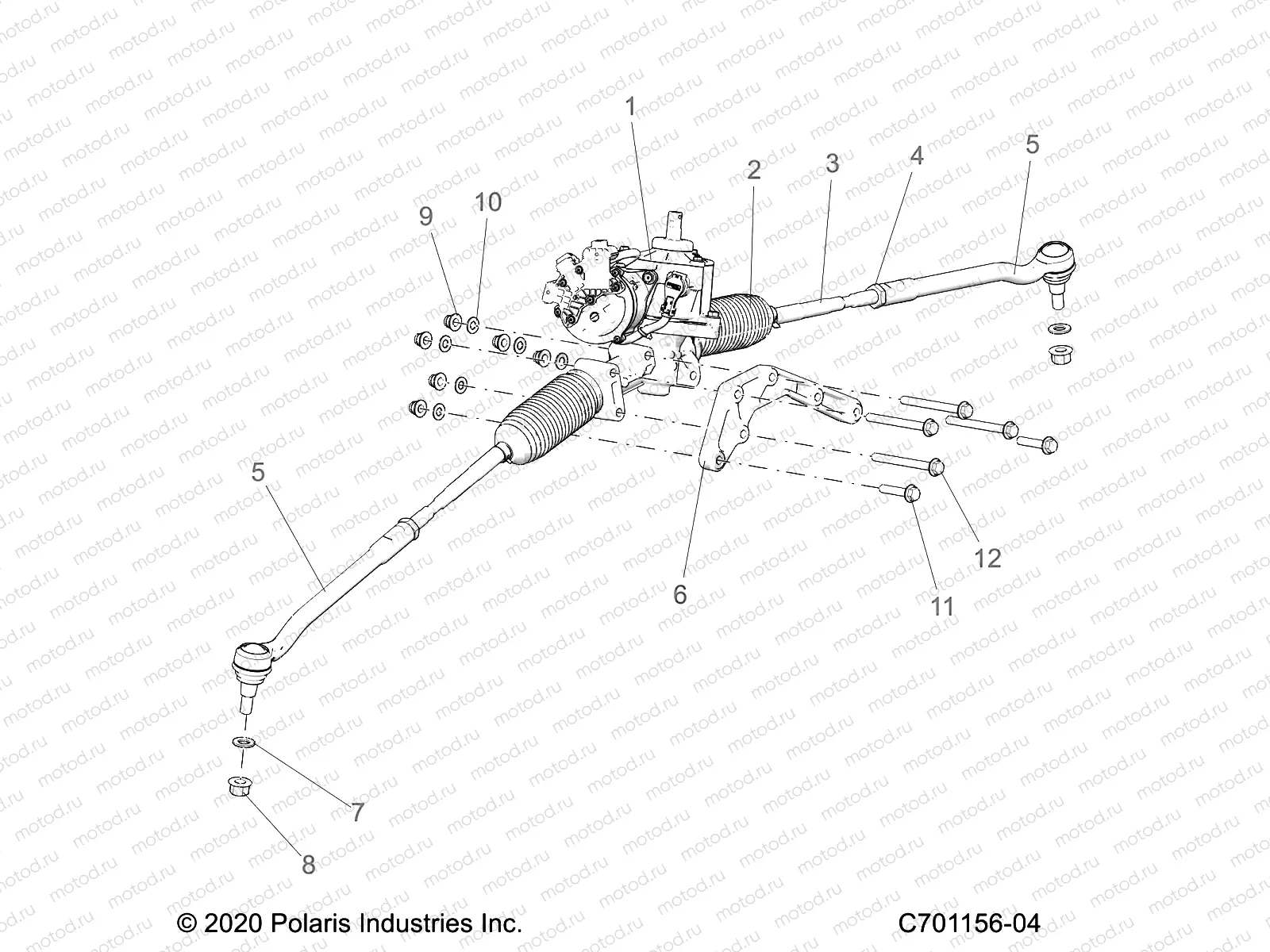 STEERING | STEERING, GEAR BOX W/EPS AND RELATED - Z23GAD92A/92B (C701156-04)