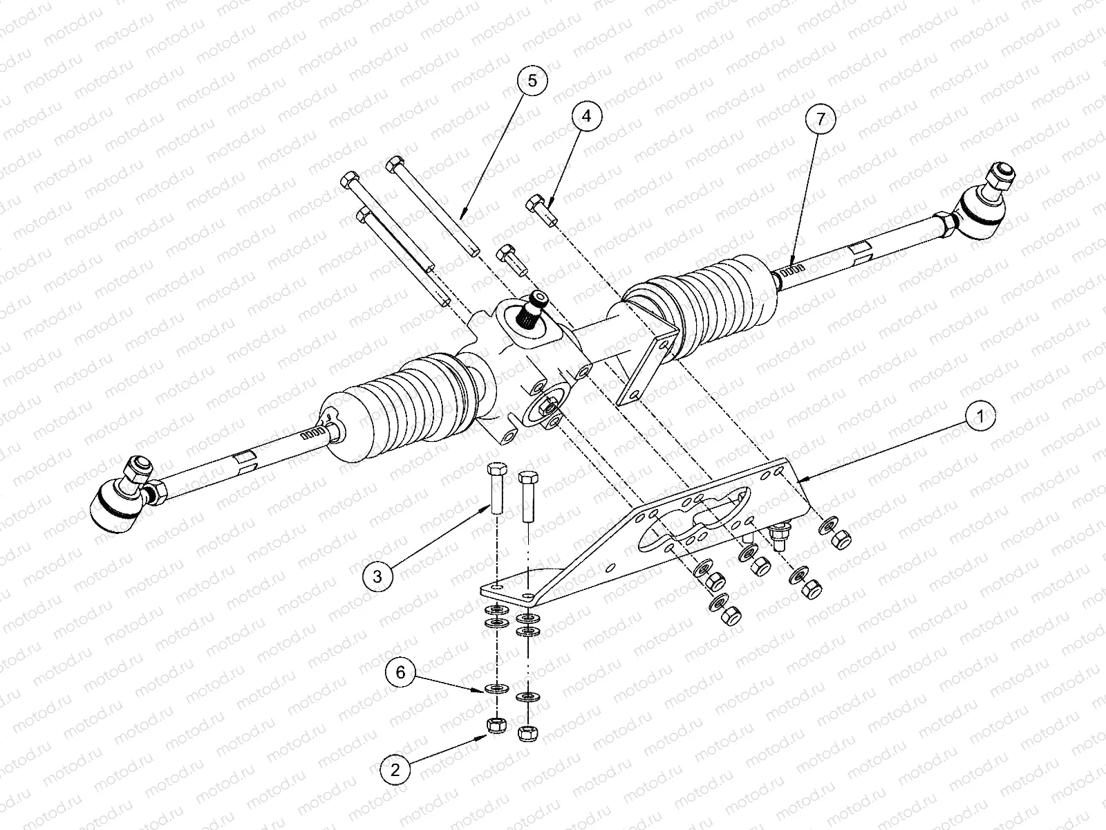 STEERING | STEERING, GEAR WITH ADJUSTABLE TILT COLUMN - e2/e4/e6/eS/eL/eLXD (49GEMSTEER11GEARADJ)
