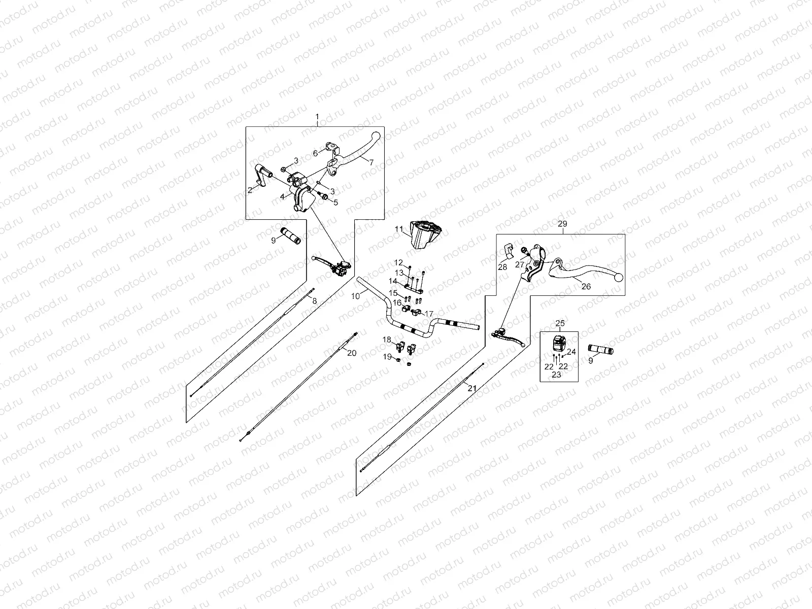 STEERING | STEERING, HANDLEBAR - A16YAK11AD/AF (A00043)