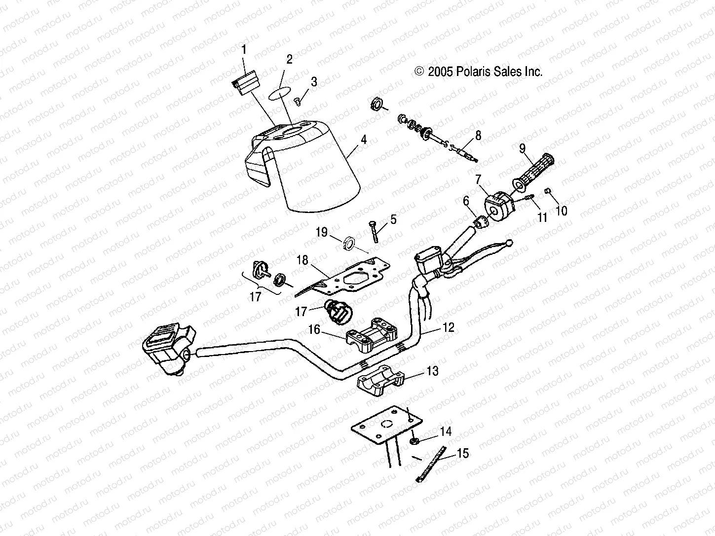 STEERING | STEERING, HANDLEBAR and CONTROLS - A09CA32AA (4999202939920293B07)