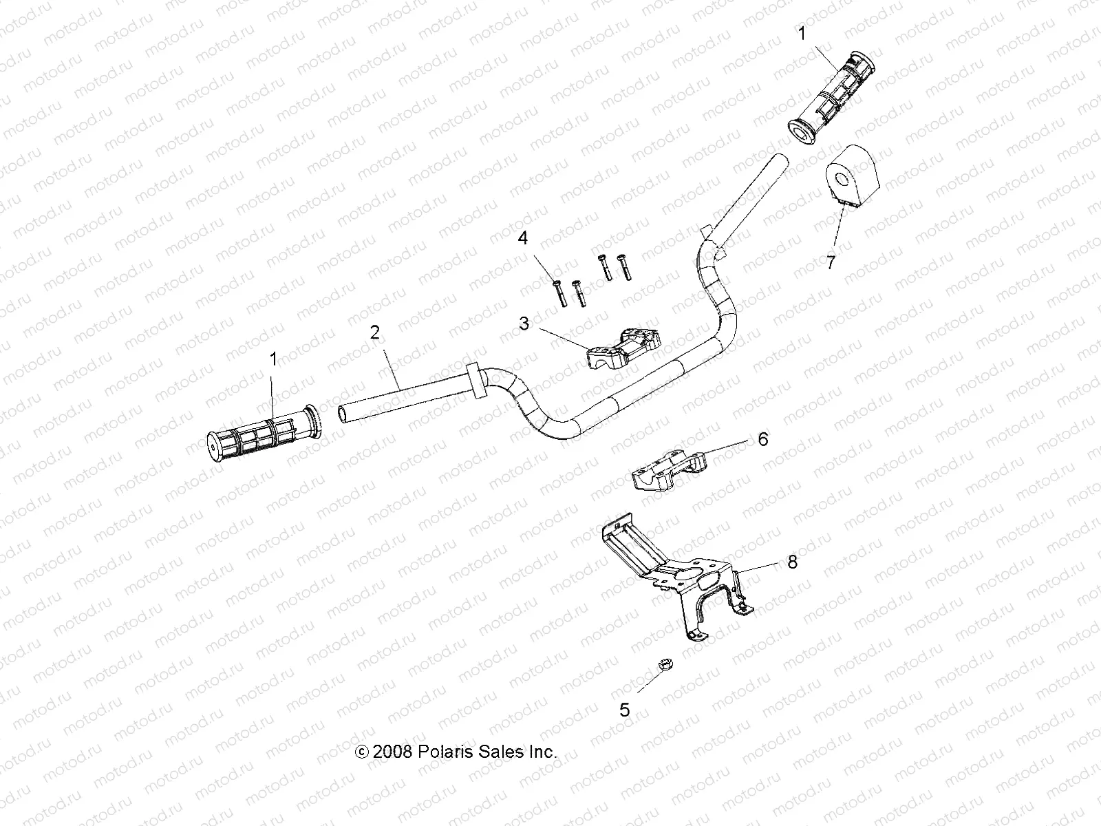 STEERING | STEERING, HANDLEBAR and CONTROLS - A13TN55FA (49ATVHANDLEBAR09SPXP850I)