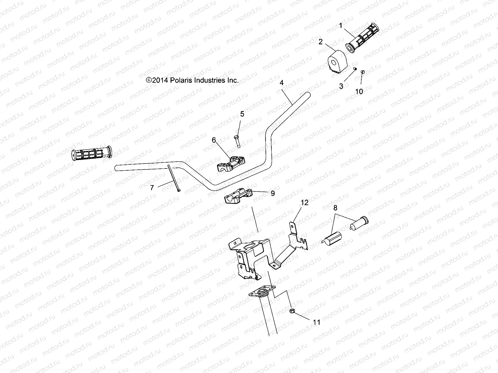 STEERING | STEERING, HANDLEBAR and CONTROLS - A16SHE57NM (49ATVHANDLEBAR15SPMD)