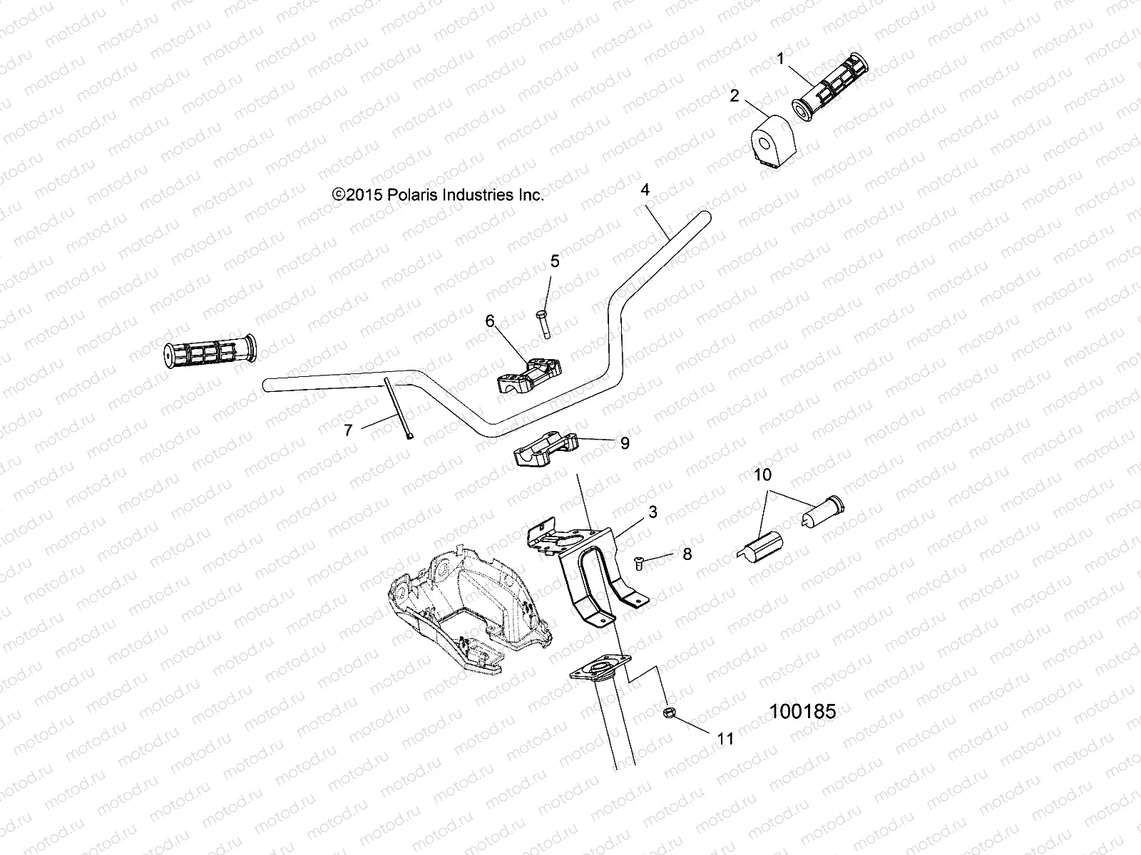 STEERING | STEERING, HANDLEBAR and CONTROLS - A16SUE57F1 (100185)