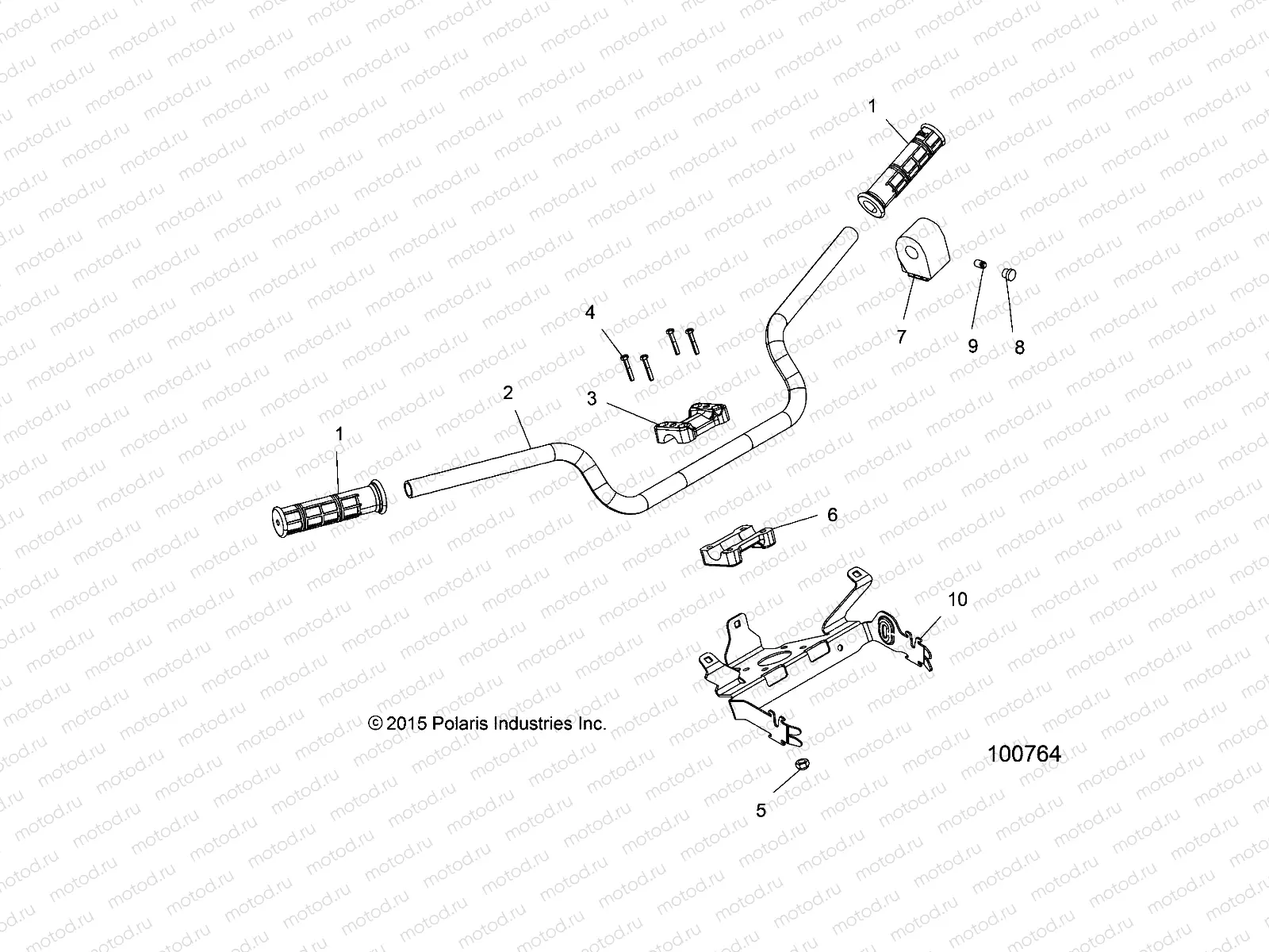 STEERING | STEERING, HANDLEBAR and CONTROLS - A17SXE95FL (100764)