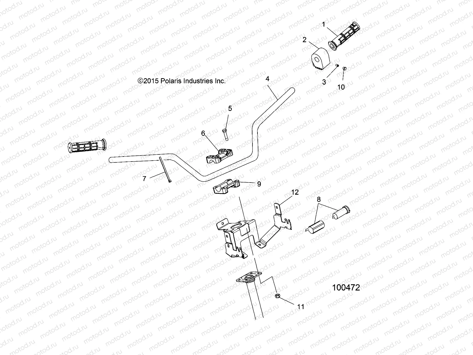 STEERING | STEERING, HANDLEBAR and CONTROLS - A18SDA57B7/L7/E57B5/D57LU (100472)