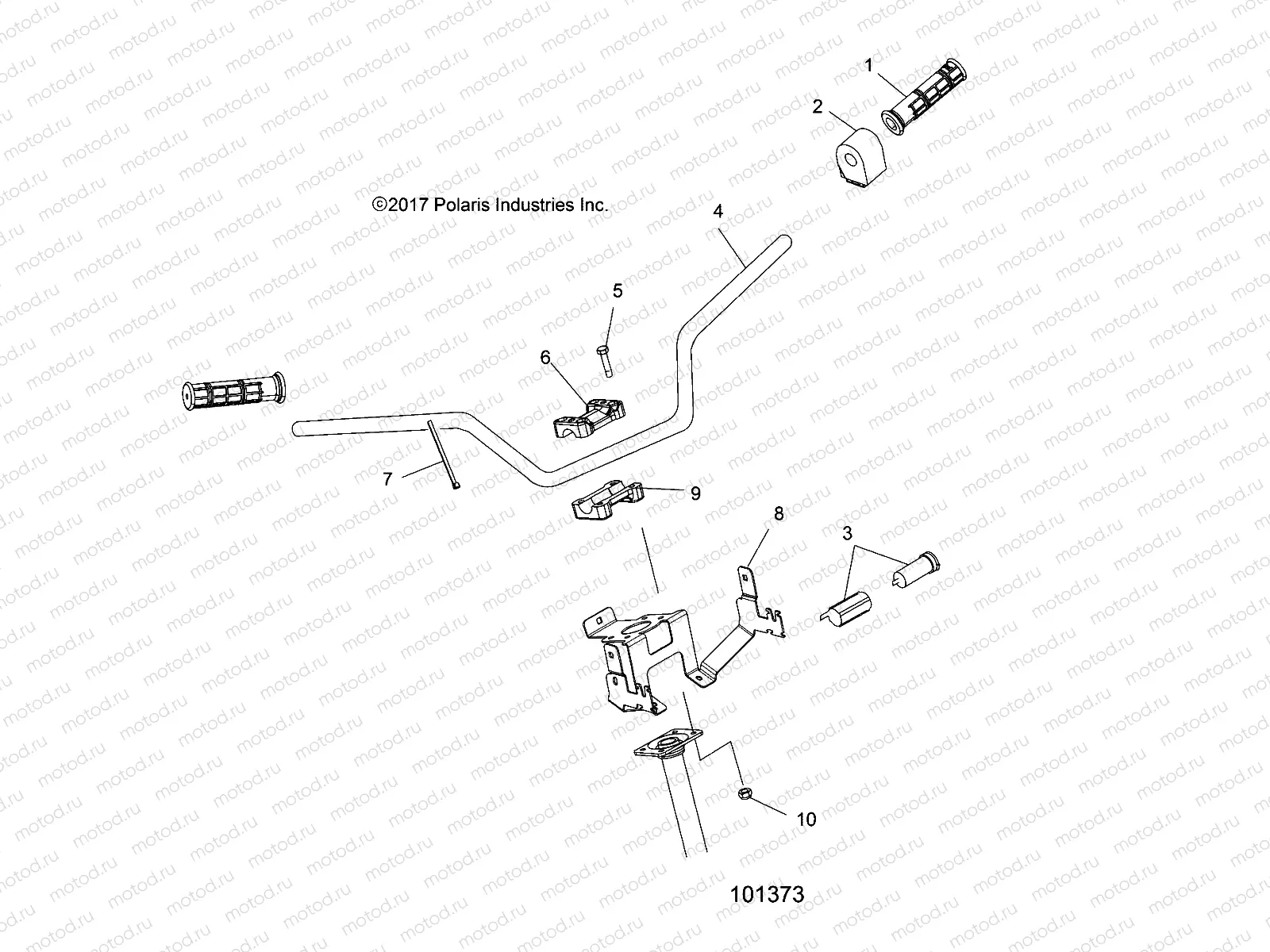 STEERING | STEERING, HANDLEBAR and CONTROLS - A18SES57F1/F7/SET57F1 (101373)