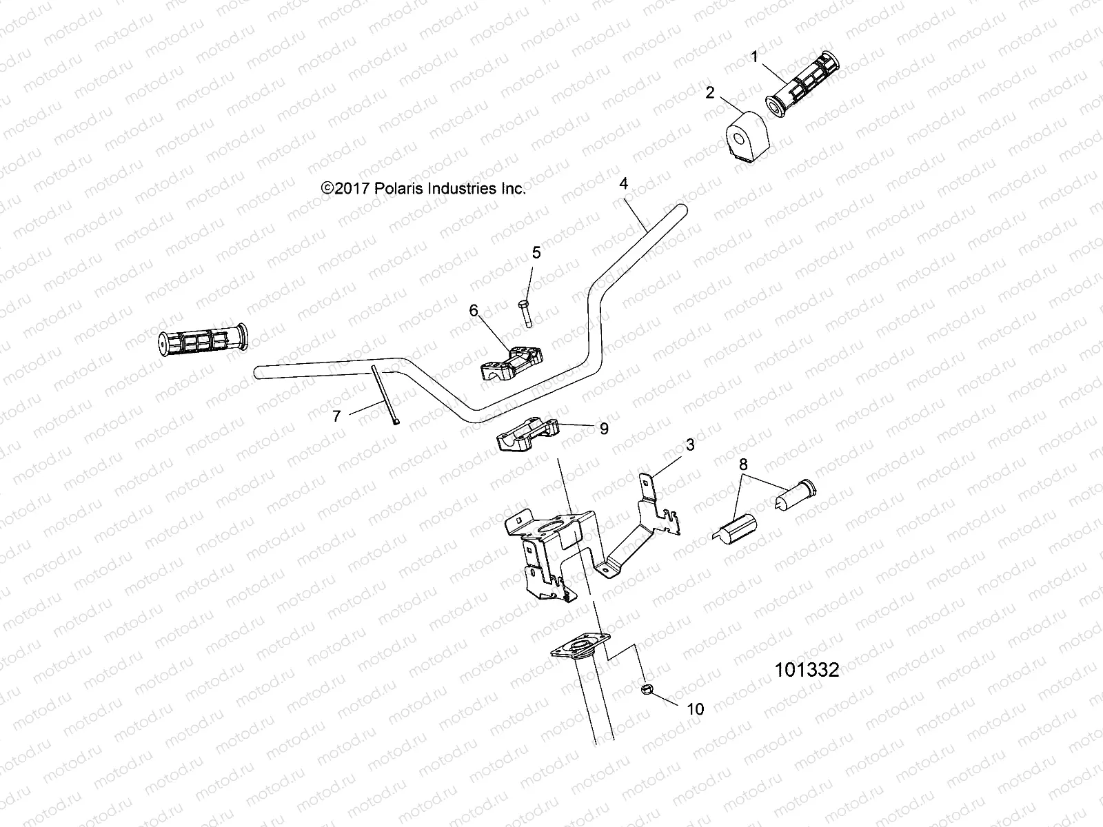 STEERING | STEERING, HANDLEBAR and CONTROLS - A18SUE57N5 (101332)