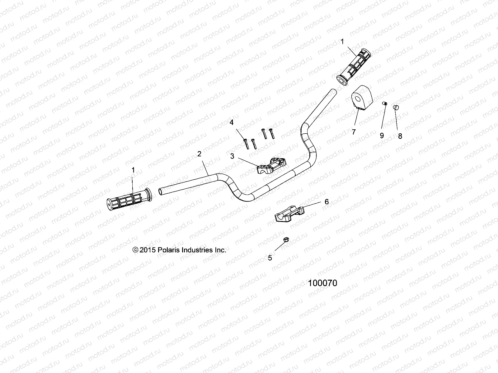 STEERING | STEERING, HANDLEBAR and CONTROLS - A18SVA85B5 (100070)