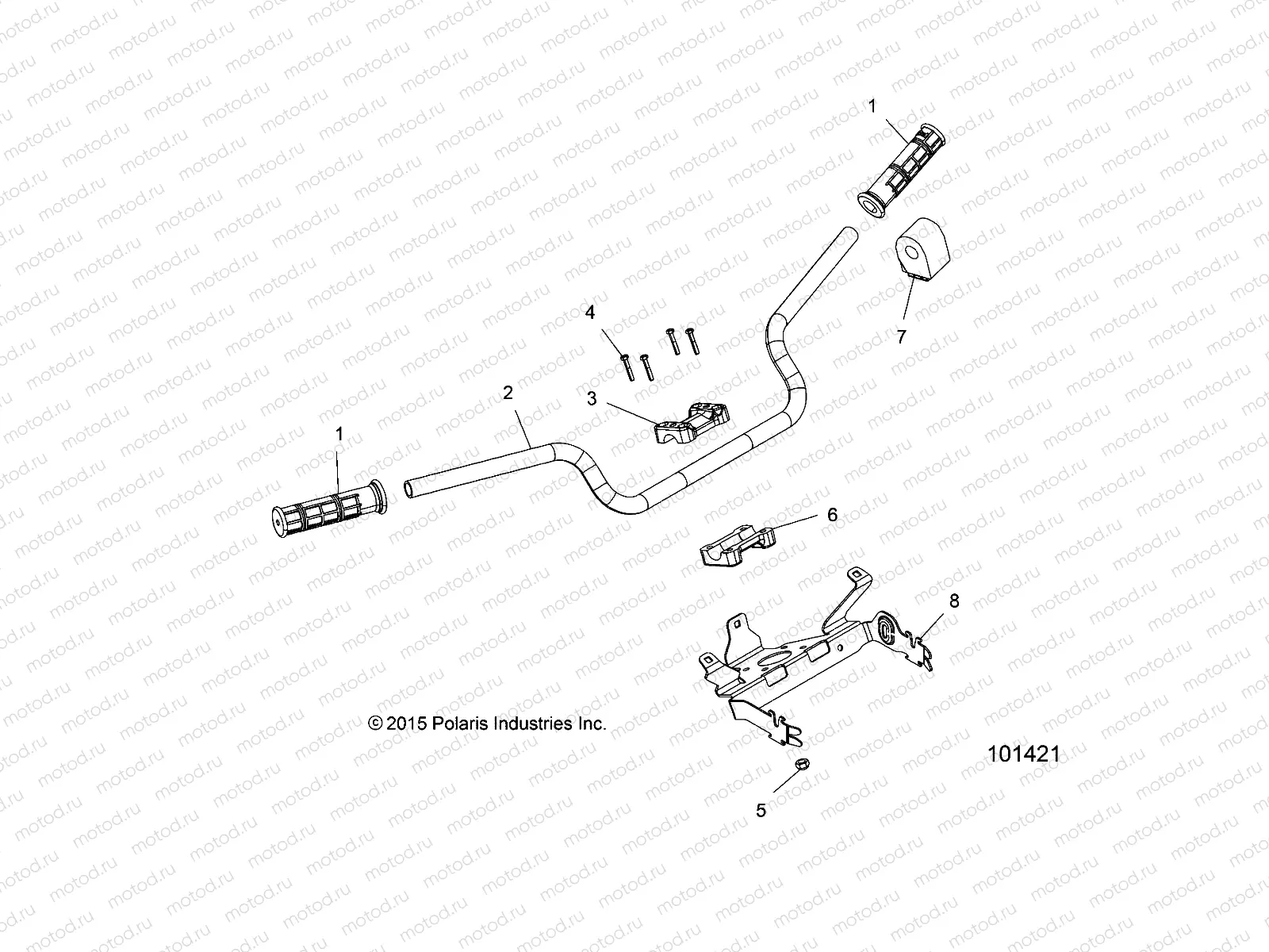STEERING | STEERING, HANDLEBAR and CONTROLS - A18SXE95FR (101421)