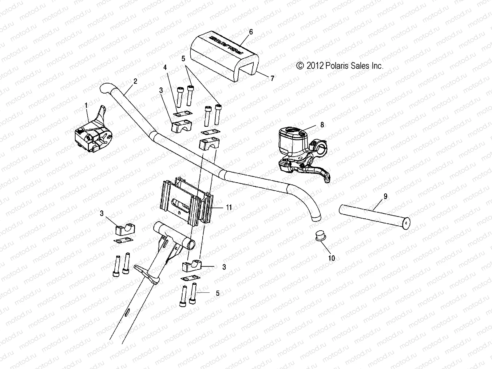 STEERING | STEERING, HANDLEBAR MOUNTING - S20MDX6JSA/6JEA (49SNOW13600RCR)