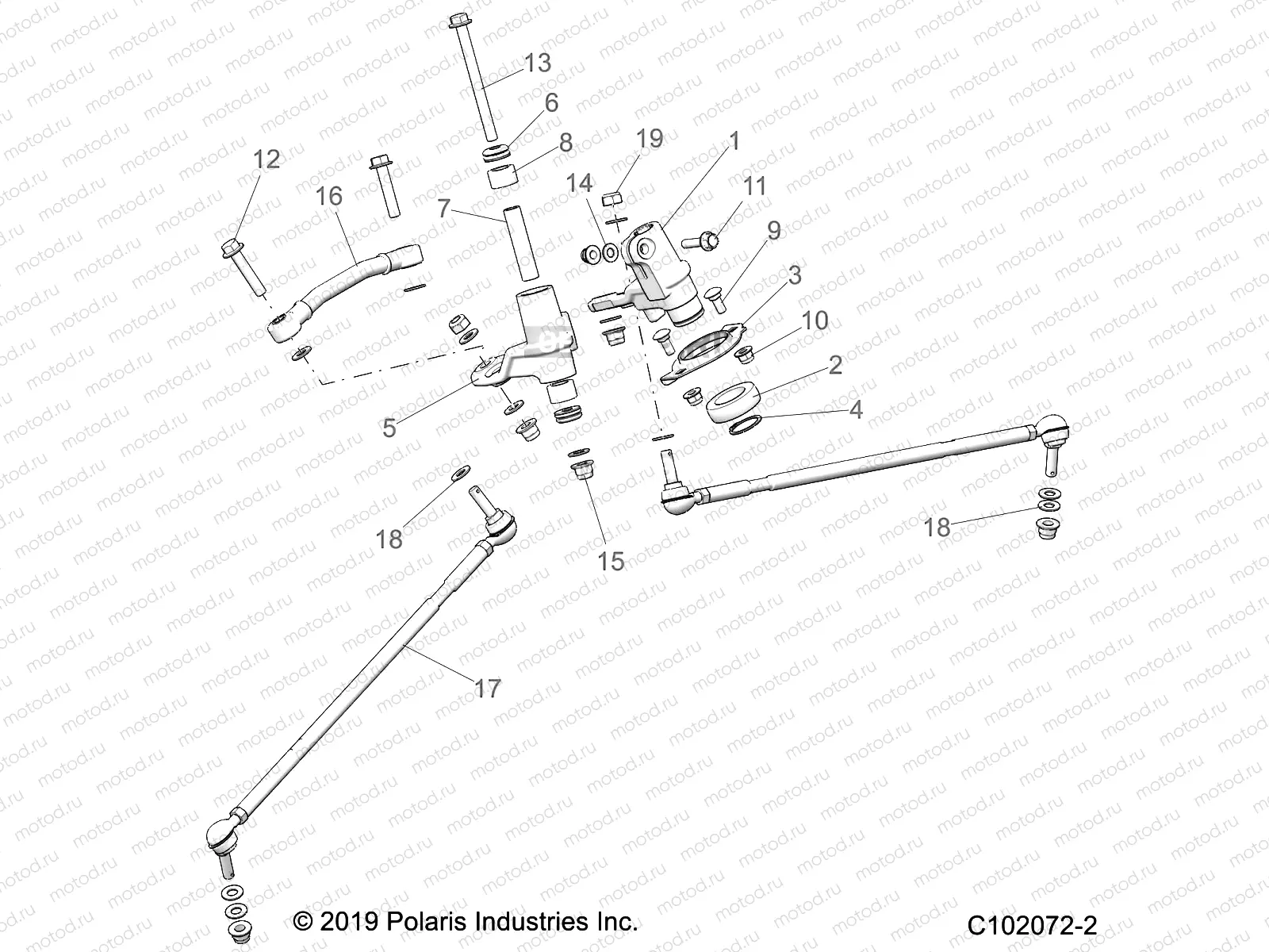 STEERING | STEERING, IDLERS AND LINKS - A21SLE95FG/S95CG/S95FG (C102072-2)
