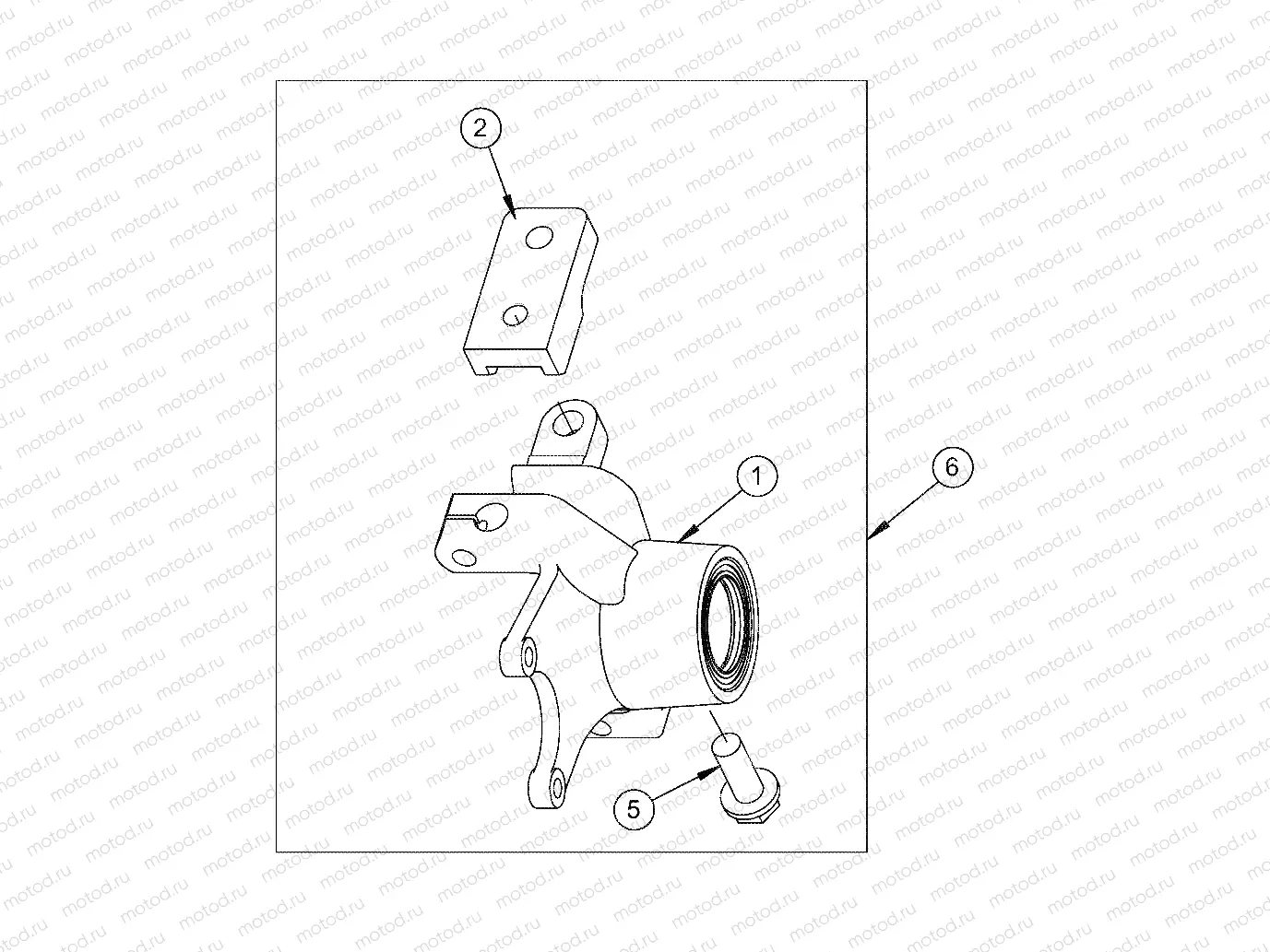STEERING | STEERING, KNUCKLE, LEFT W/OFFSET EXTENSION - e6/eL/eLXD (49GEMSTEER11KNUCKLELTE6)