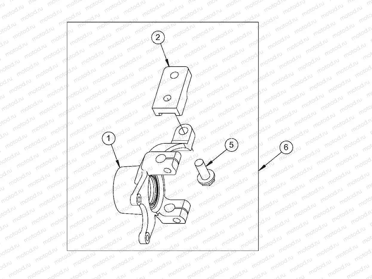 STEERING | STEERING, KNUCKLE, RIGHT W/OFFSET EXTENSION - e6/eL/eLXD (49GEMSTEER11KNUCKLERTE6)