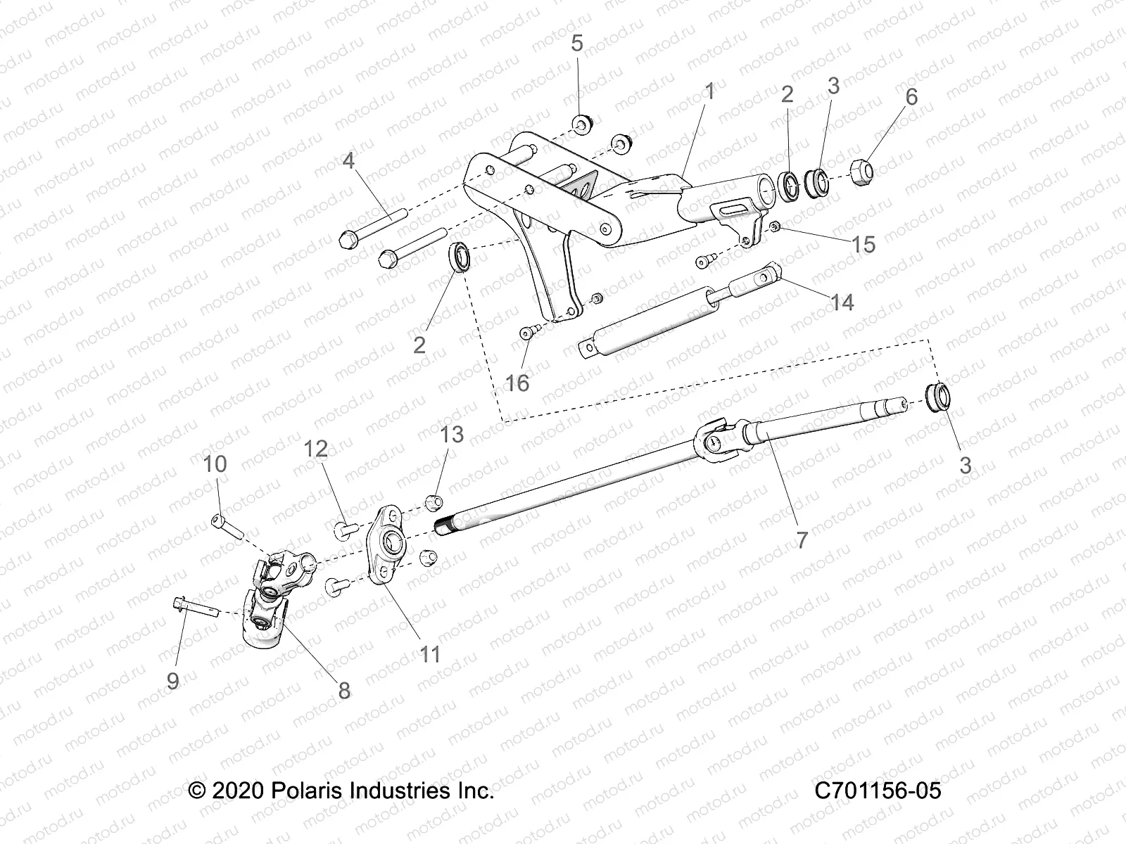 STEERING | STEERING, LINKAGE, TILT AND RELATED, STANDARD - Z23GAE92A/92B (C701156-05)
