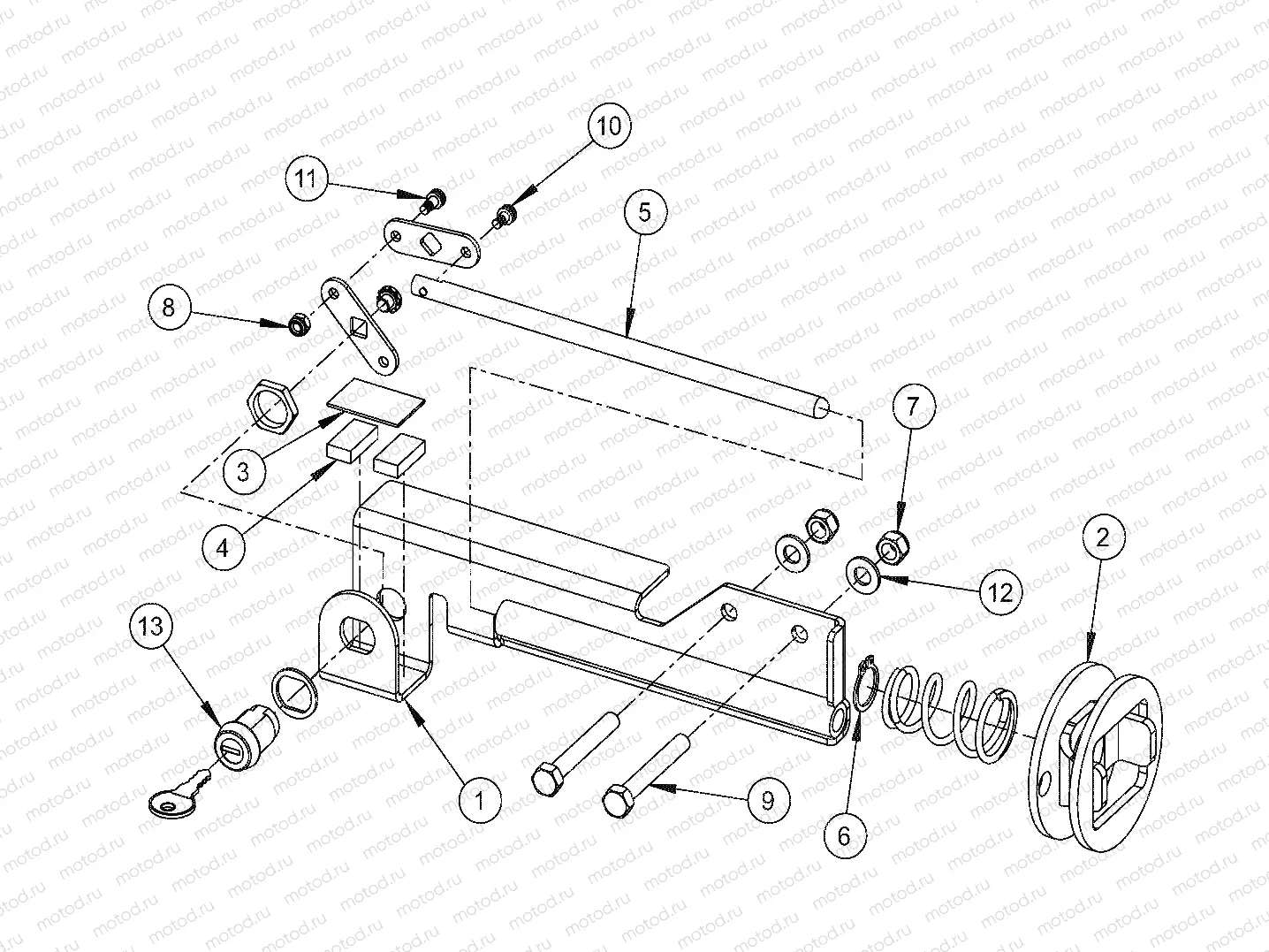 STEERING | STEERING, LOCK, MANUAL - e2/e4/e6/eS/eL/eLXD (49GEMSTEER11LOCK)