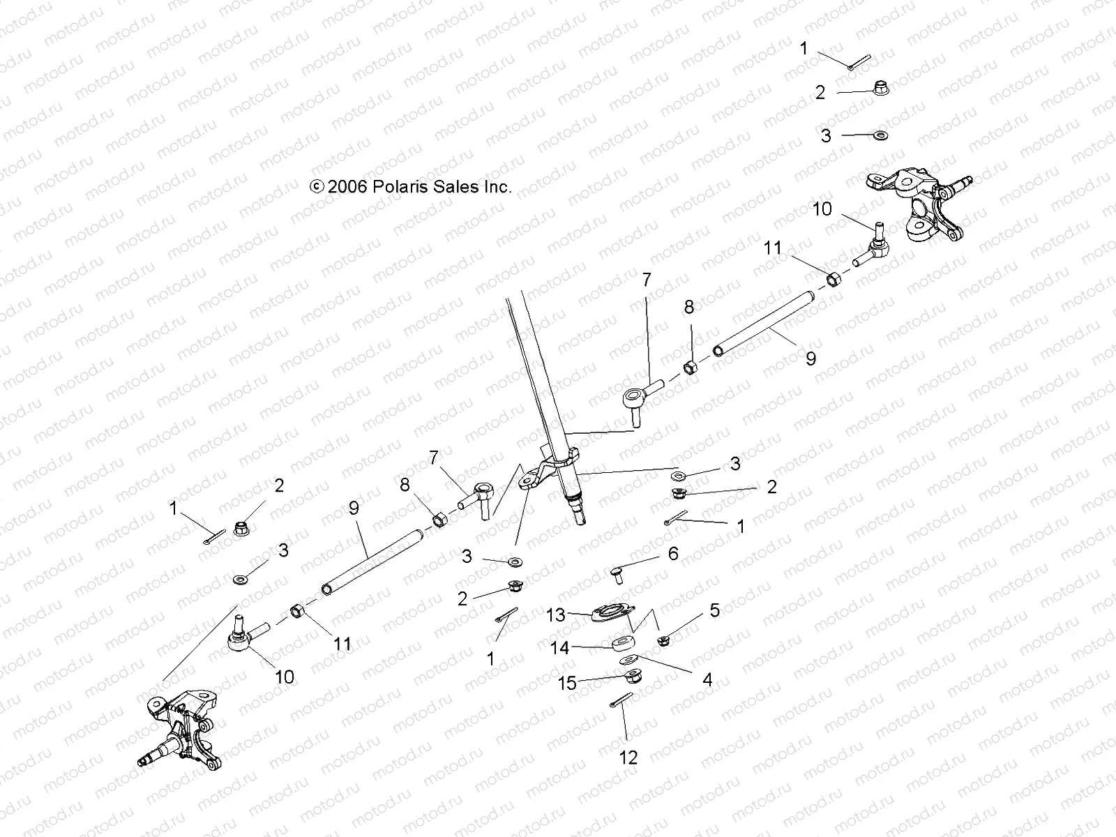 STEERING | STEERING, LOWER - A07GJ50AA/AB/AC (49ATVSTEERINGPRED500)