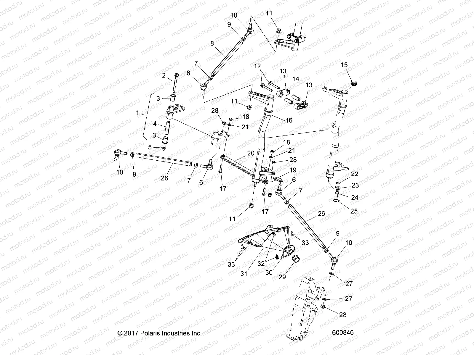 STEERING | STEERING, LOWER - S22EGE8RS/D8RS ALL OPTIONS (600846)