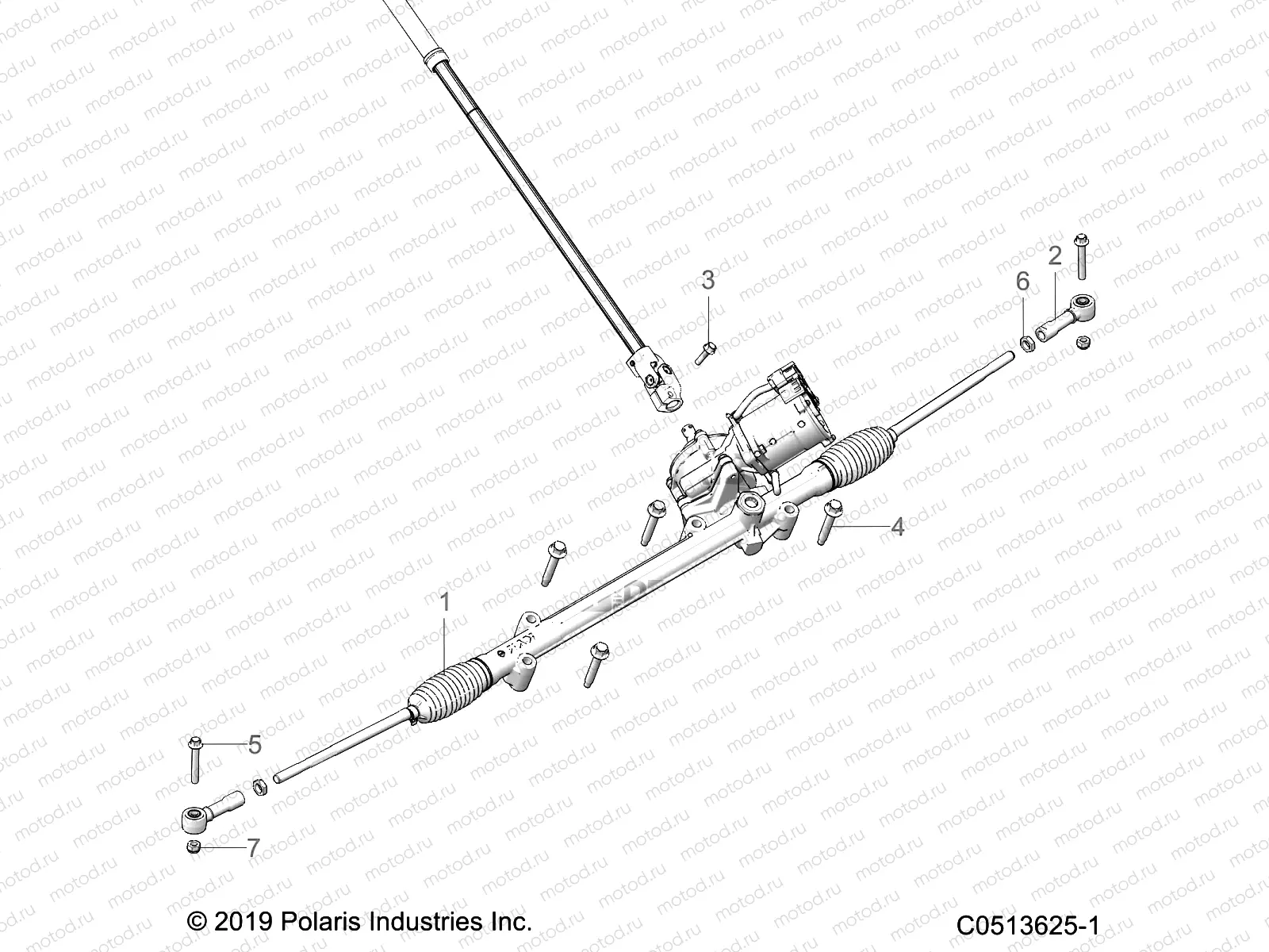 STEERING | STEERING, LOWER STEERING ASM. - T21AAPHD/RHB/SHD/THD ALL OPTIONS (C0513625-1)