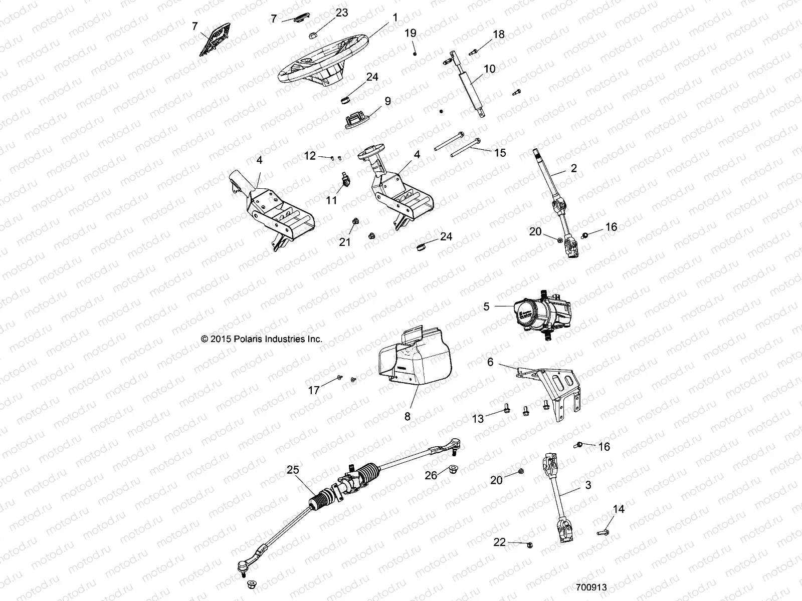 STEERING | STEERING, POWER STEERING ASM. - Z16VBE87FR/JR/NR (700913)