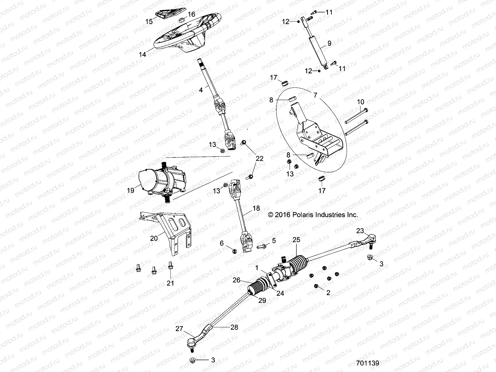 STEERING | STEERING, POWER STEERING ASM. - Z17VBE99AR/AL/AE (701139)