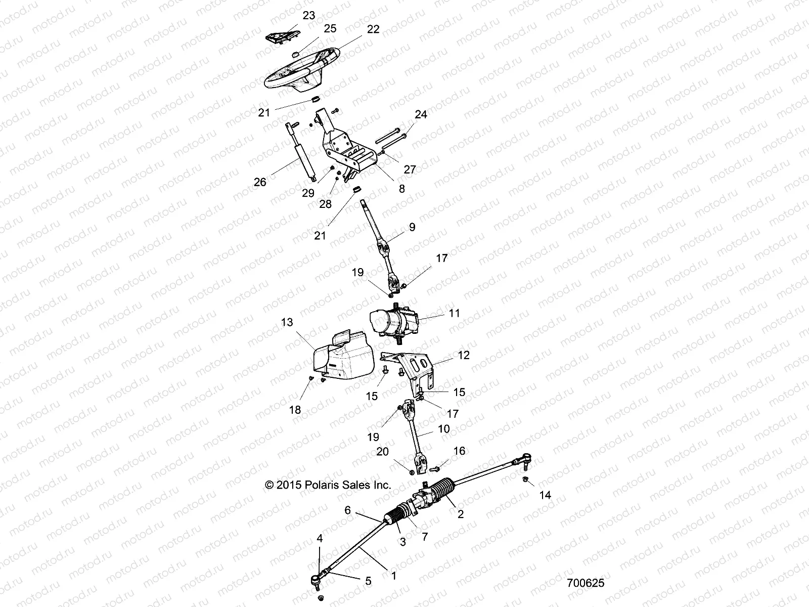 STEERING | STEERING, POWER STEERING ASM. - Z18VDE99AK/AW/AJ/BJ/BK/BW/LW/K99AK/BK/M99AL/R99AL/BL (701192)