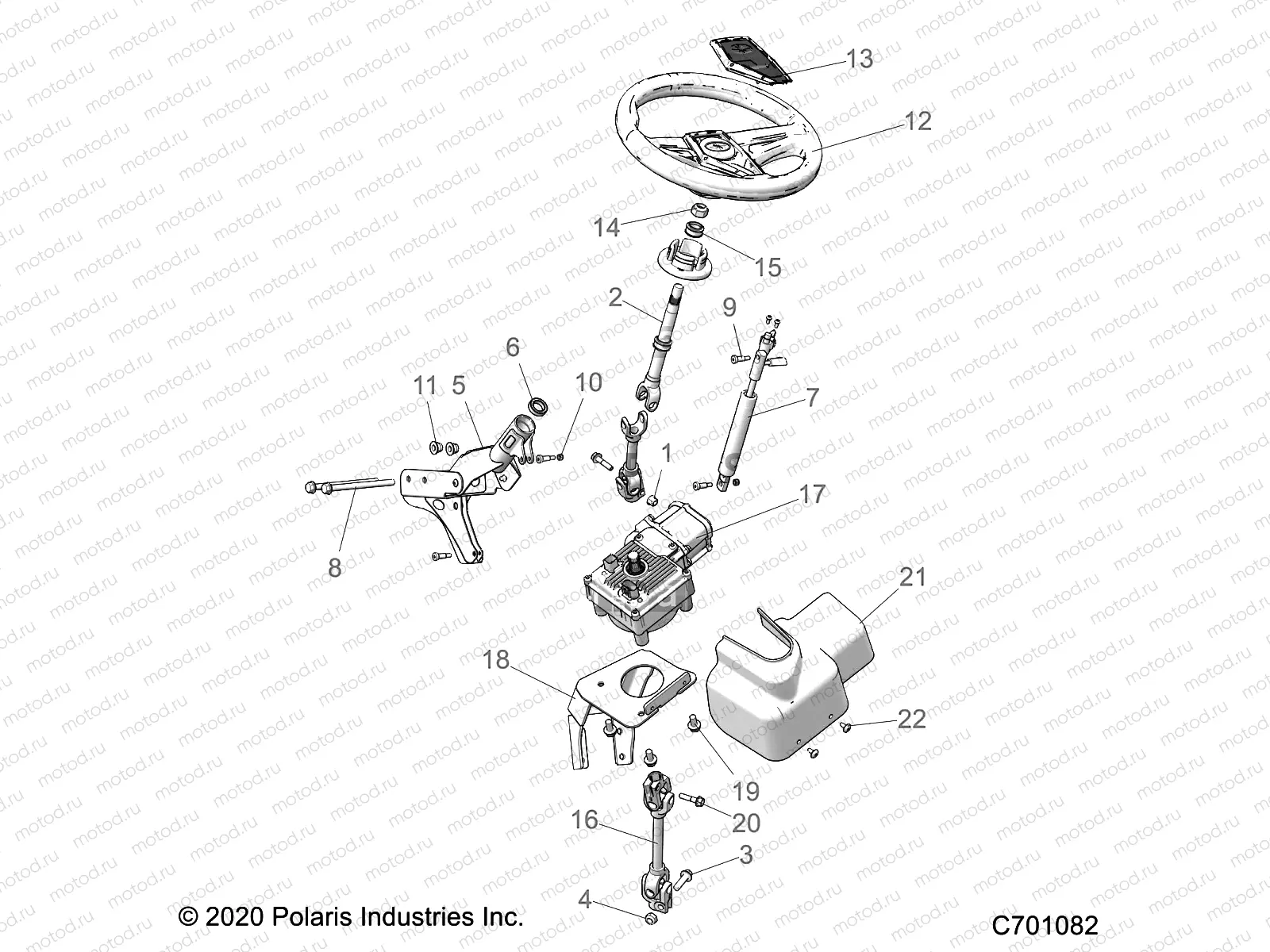 STEERING | STEERING, POWER STEERING ASM. - Z20A5K87BG (C701082)