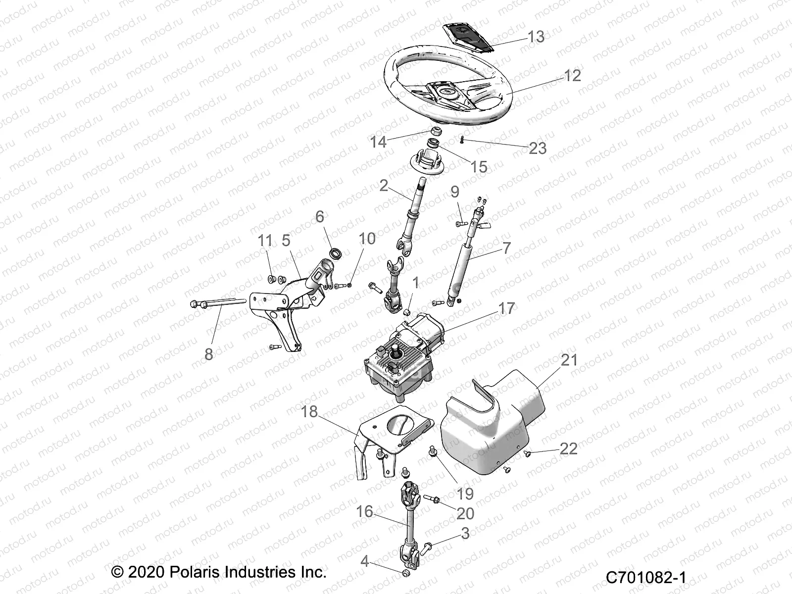 STEERING | STEERING, POWER STEERING ASM. - Z22A5K87A4/A5V87A4 (C701082-1)