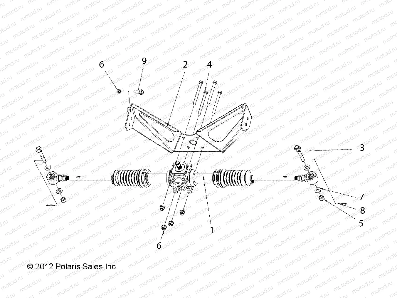 STEERING | STEERING, RACK ASM. - L14G2/4/6 ALL OPTIONS (49STEER13RACK)