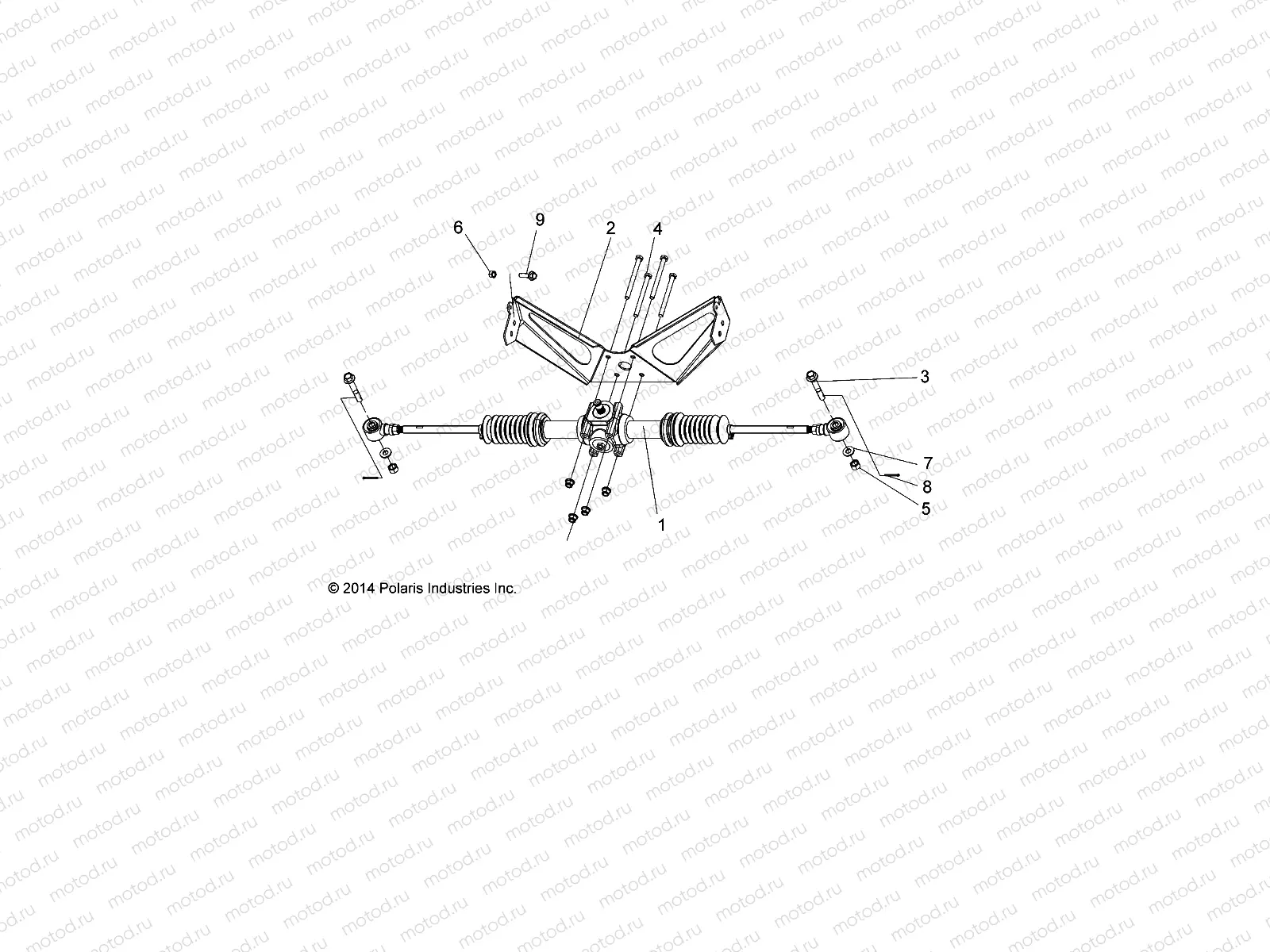 STEERING | STEERING, RACK ASM. - L15G2/4/6 ALL OPTIONS (49STEER15RACK)