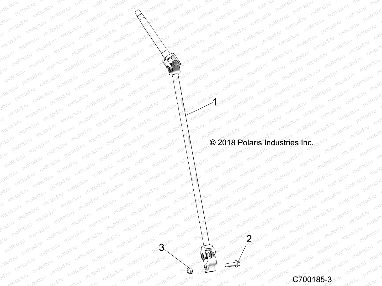 STEERING | STEERING, SHAFT - Z22CHA57A2/K2 (C700185-3)