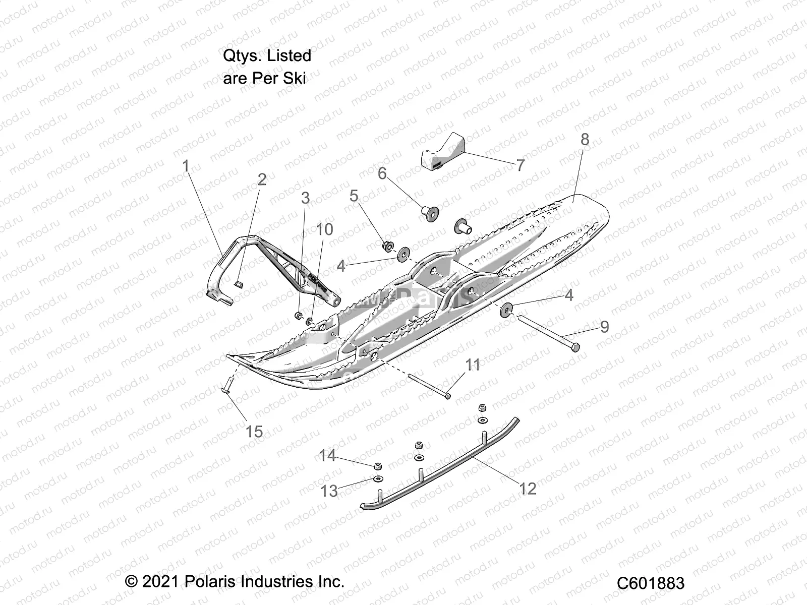 STEERING | STEERING, SKI ASM. (INTL) - S22TDL6RE ALL OPTIONS (C601883)