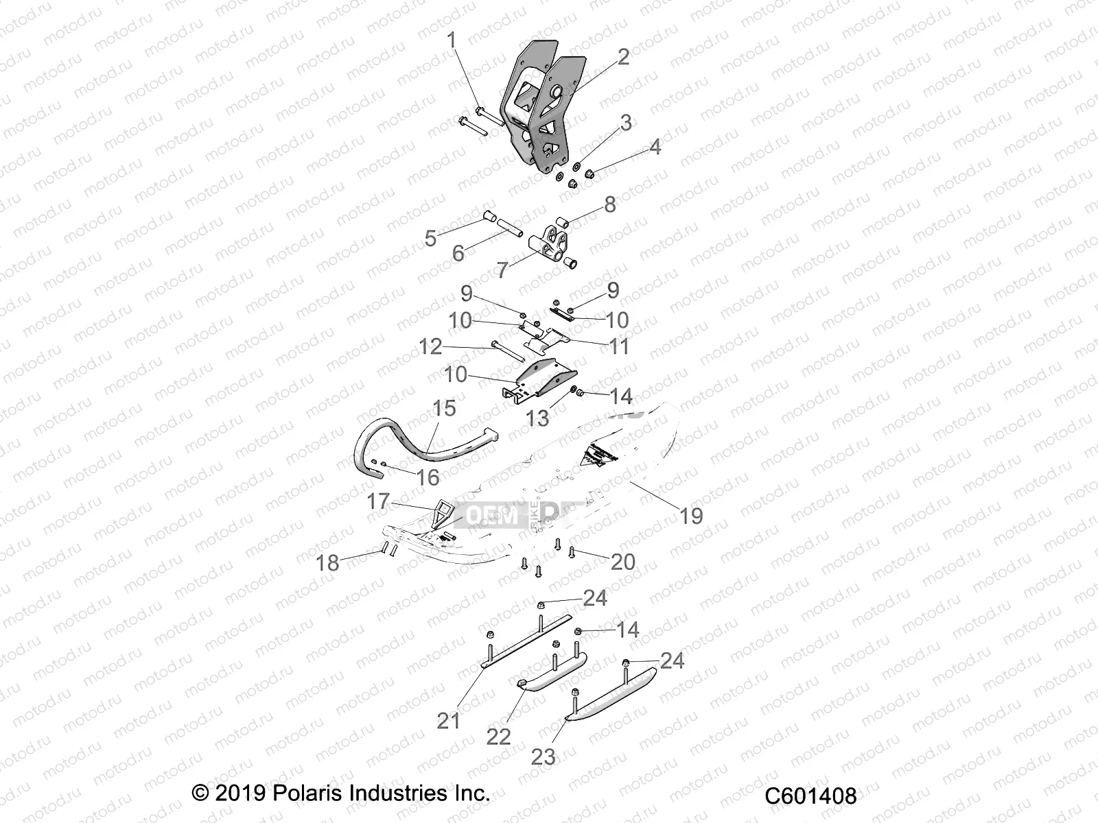 STEERING | STEERING, SKI ASM. - J21FBGXXXA/FBRXXXA (C601408)