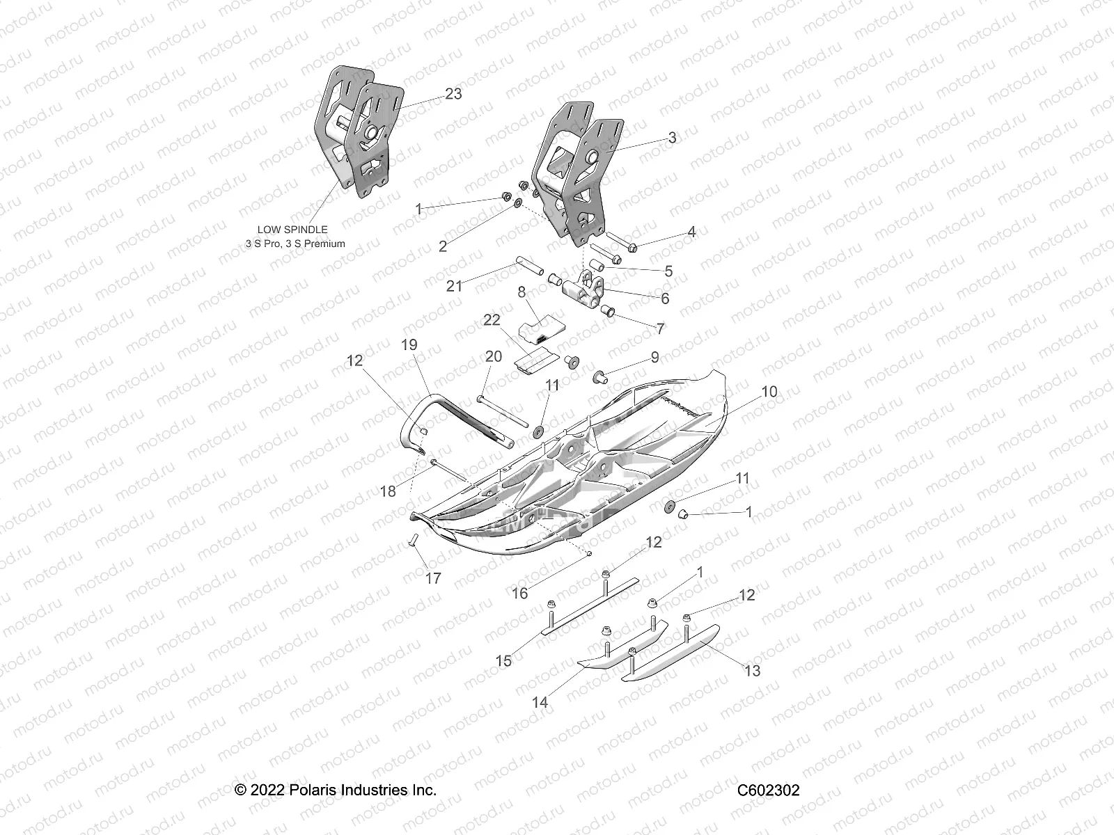STEERING | STEERING, SKI ASM. - J23UNCX/UNFX/UNGX/UNHX (C602302)
