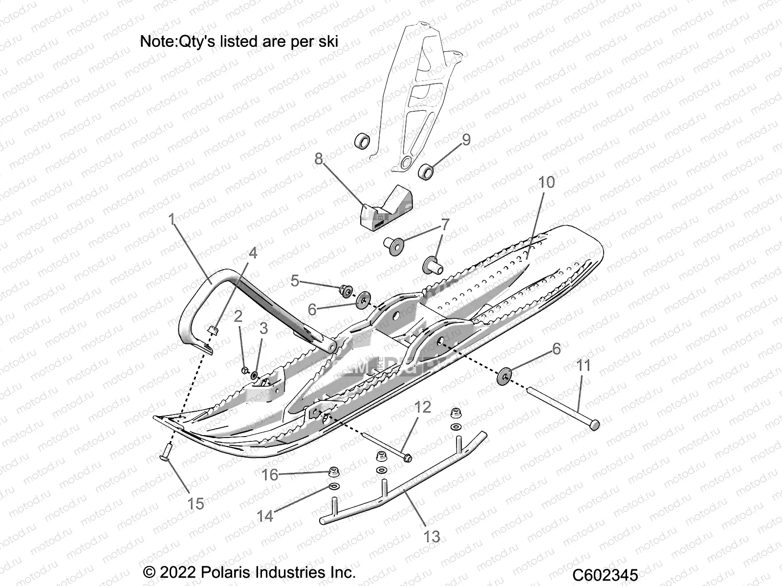 STEERING | STEERING, SKI ASM. - M23TLT9FEL (C602345)