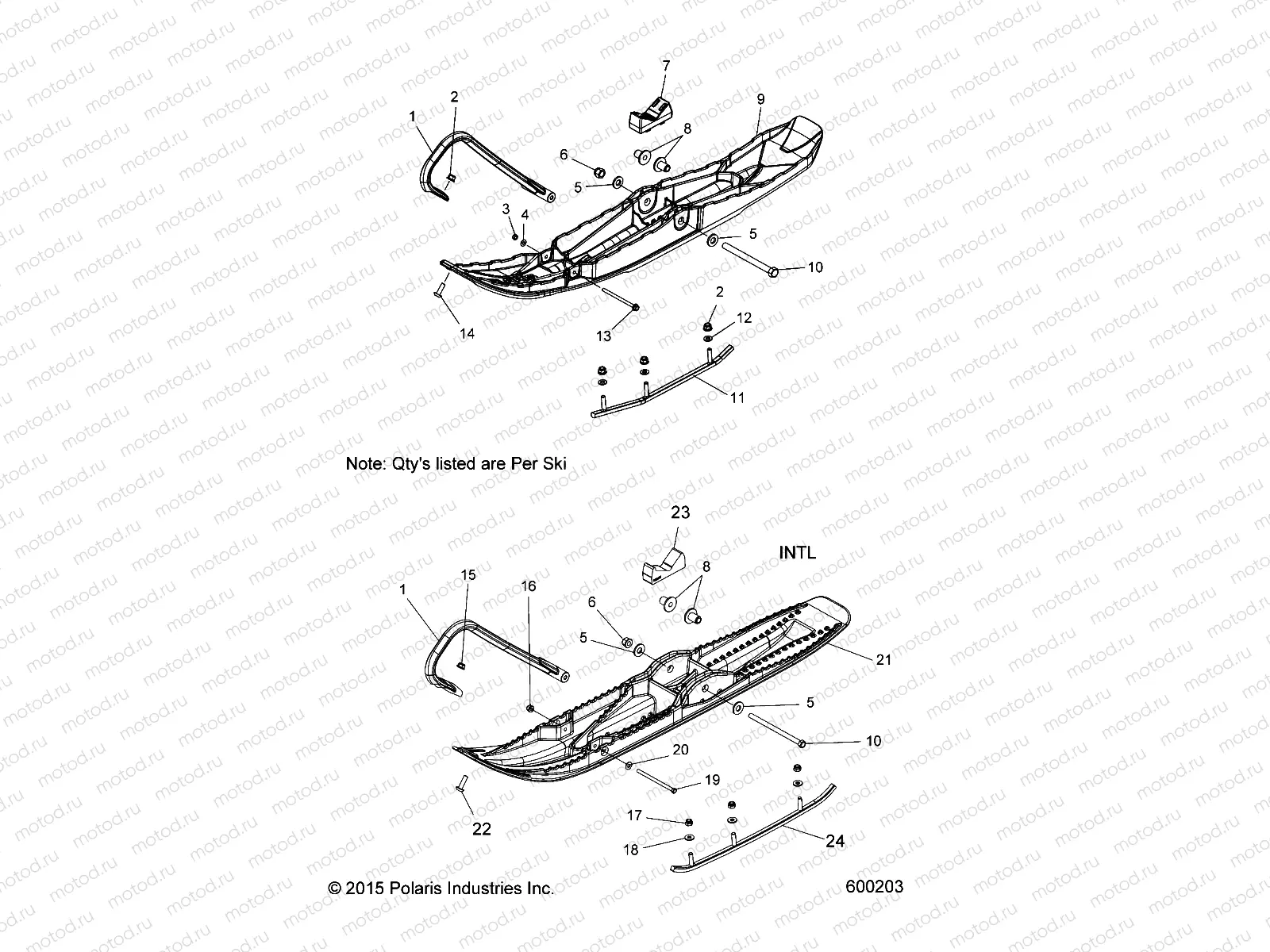 STEERING | STEERING, SKI ASM. - S20CED5BSL/BSU ALL OPTIONS (600203)