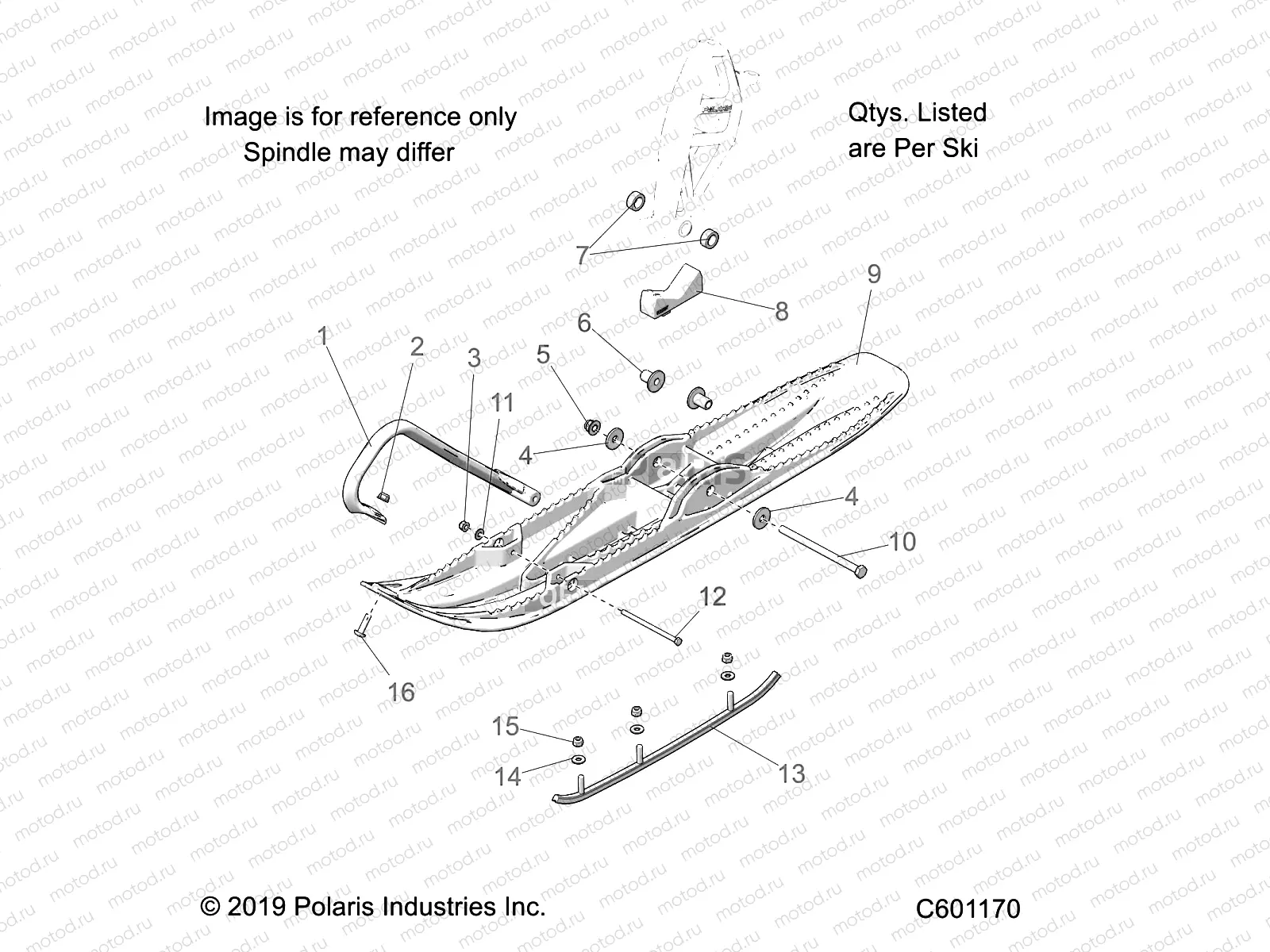 STEERING | STEERING, SKI ASM. - S21EHK8RC ALL OPTIONS (C601170)