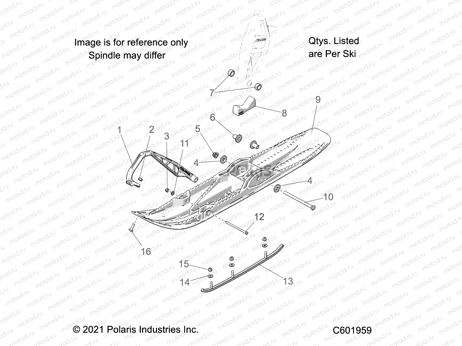 STEERING | STEERING, SKI ASM. - S22TLG8RS/8RE ALL OPTIONS (C601959)