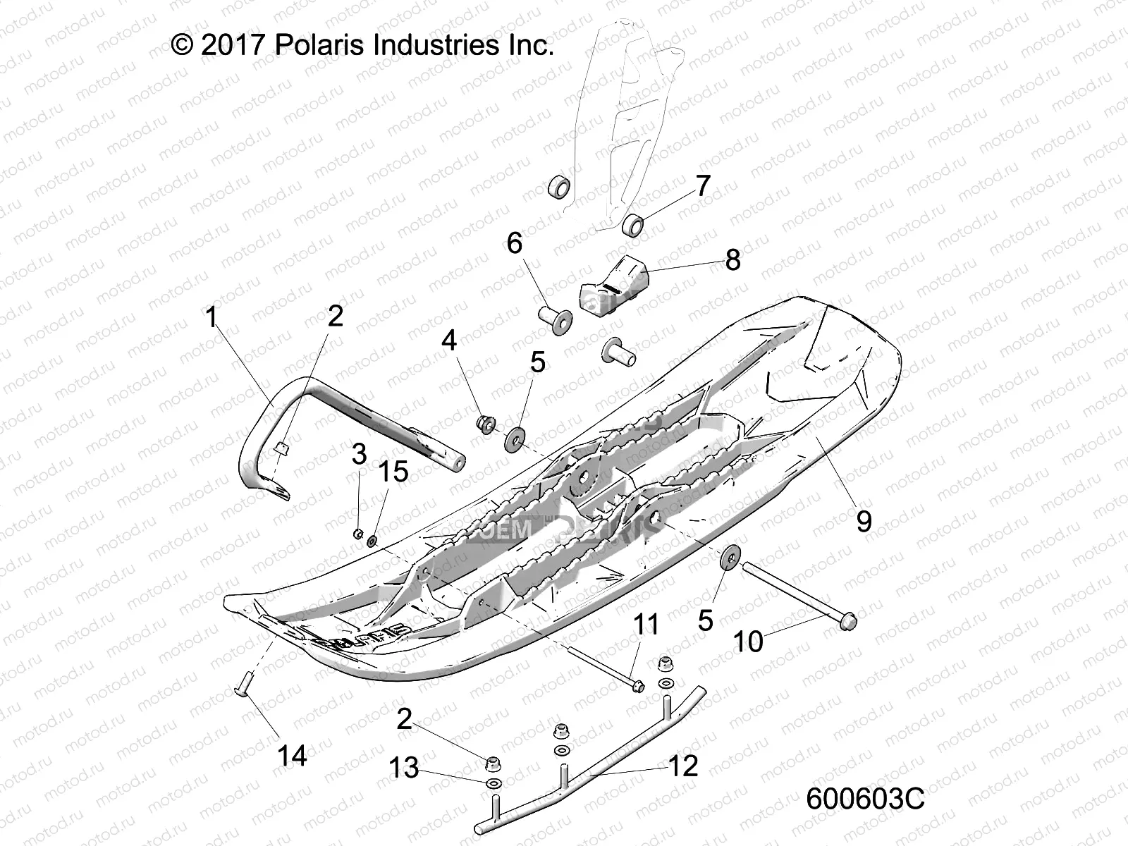 STEERING | STEERING, SKI ASM.,PRO-FLOAT, SP - S20FJB8 (600603C)