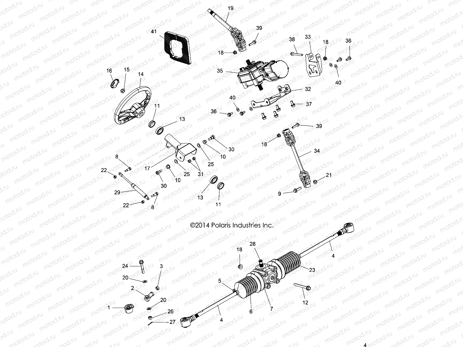 STEERING | STEERING, STEERING ASM. - A15DAH57EJ (49ATVSTEERING15ACE570)