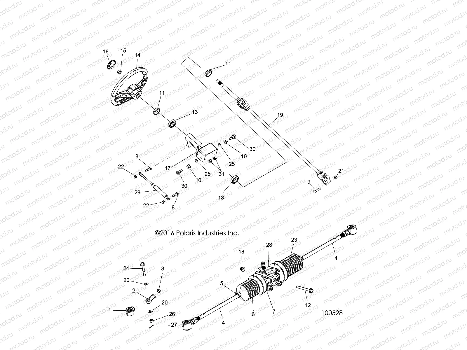STEERING | STEERING, STEERING ASM. - A18DAA50B7 (100528)
