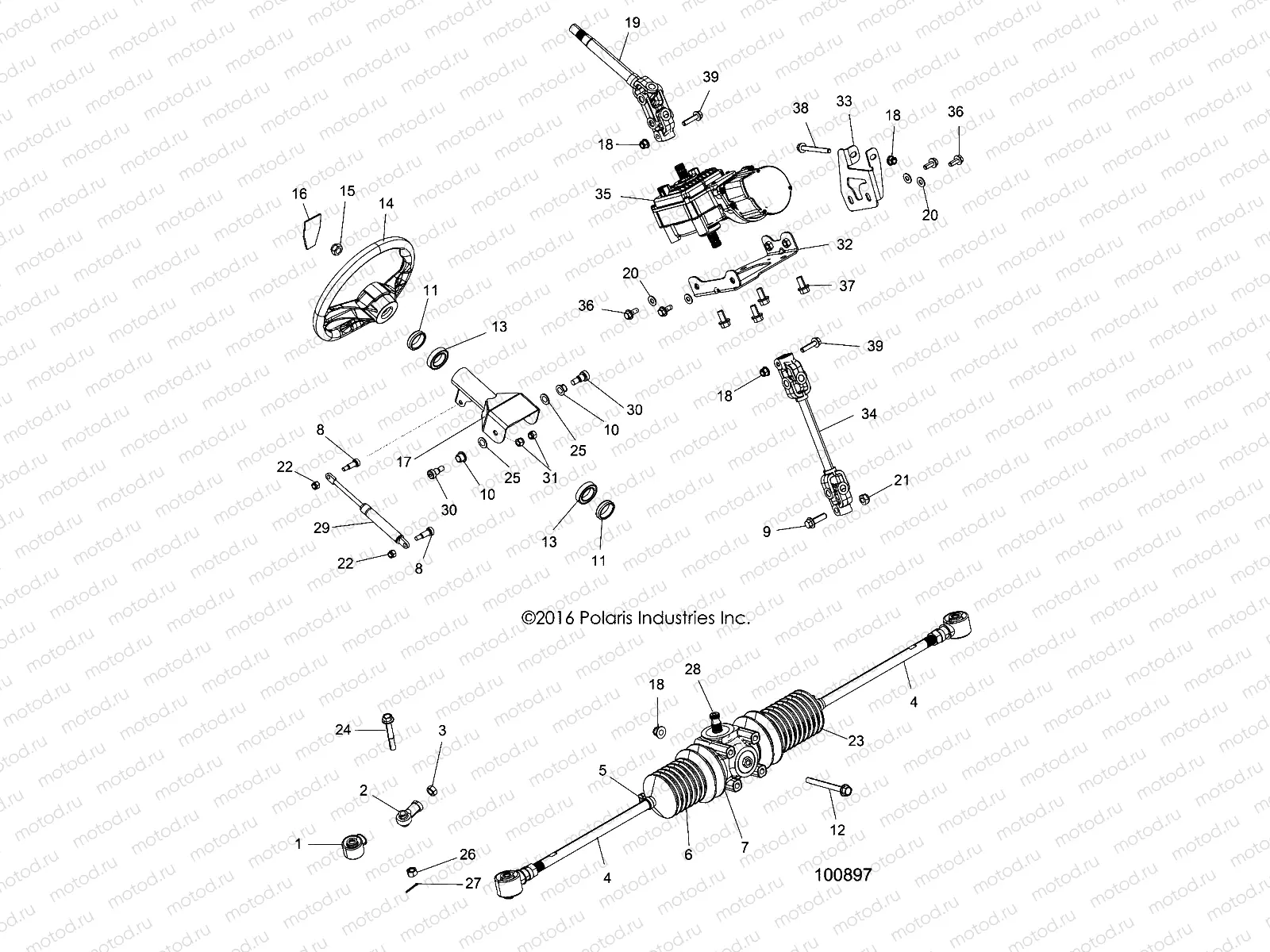 STEERING | STEERING, STEERING ASM. -  A19DCE87AK (100897)