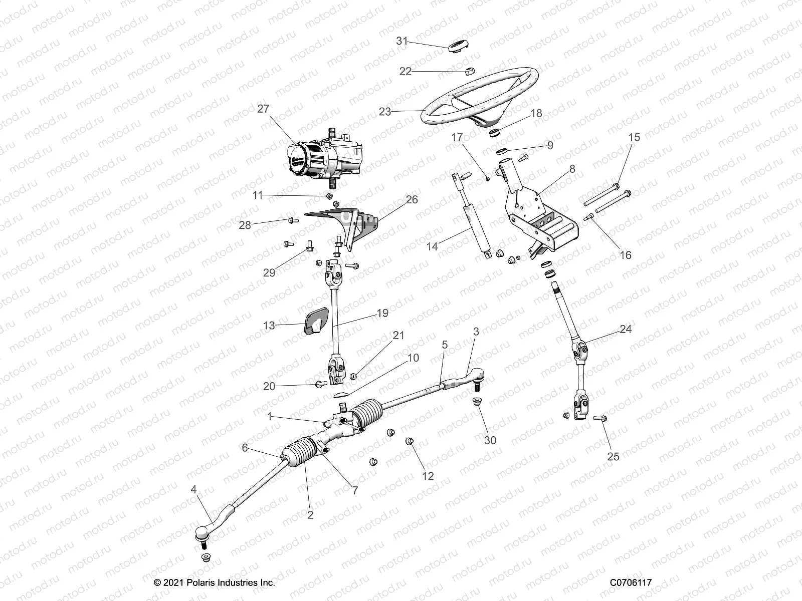 STEERING | STEERING, STEERING ASM. - D22P4EP99A4/B4/F99A4 (C0706117)